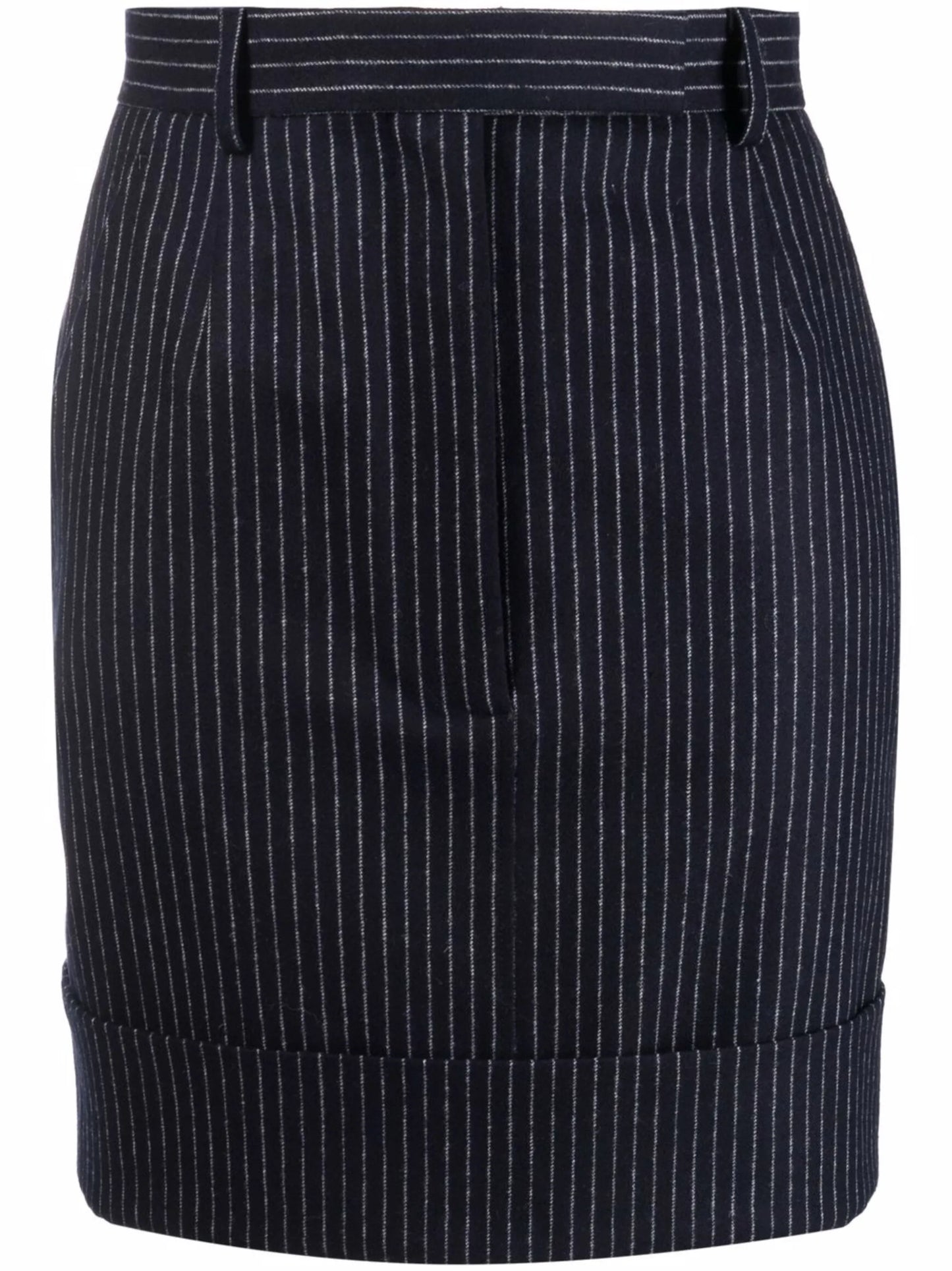 pinstripe flannel mini skirt
