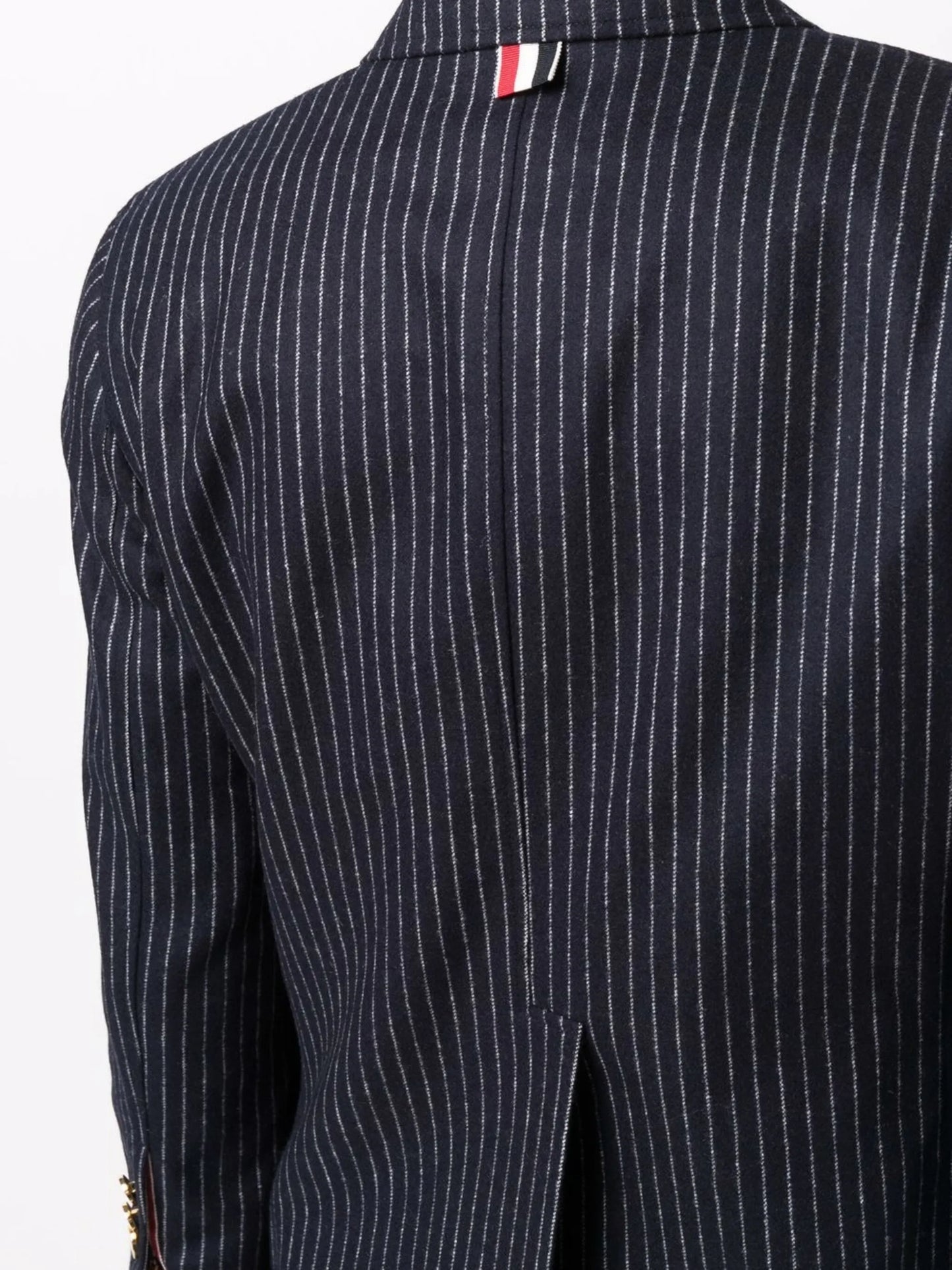 cropped pinstriped blazer