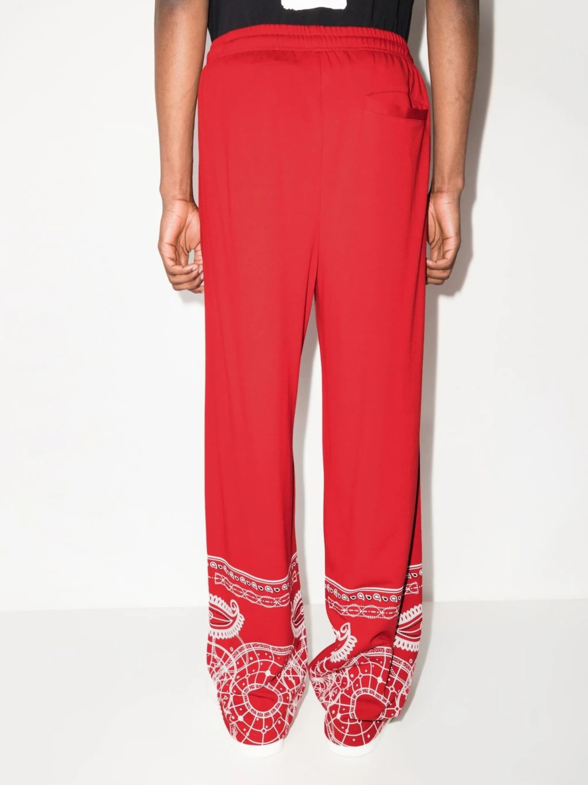 bandana-print track pants