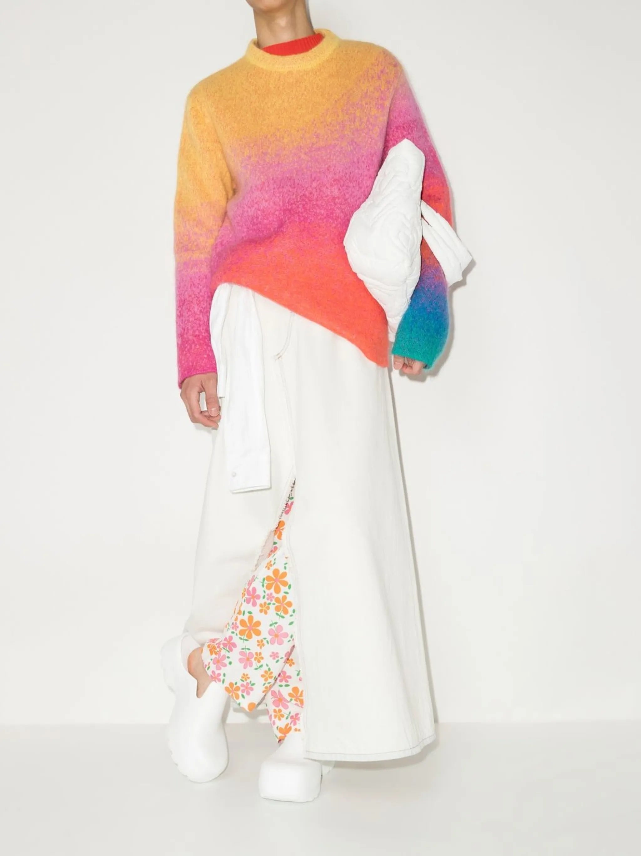 Flora floral-print trousers