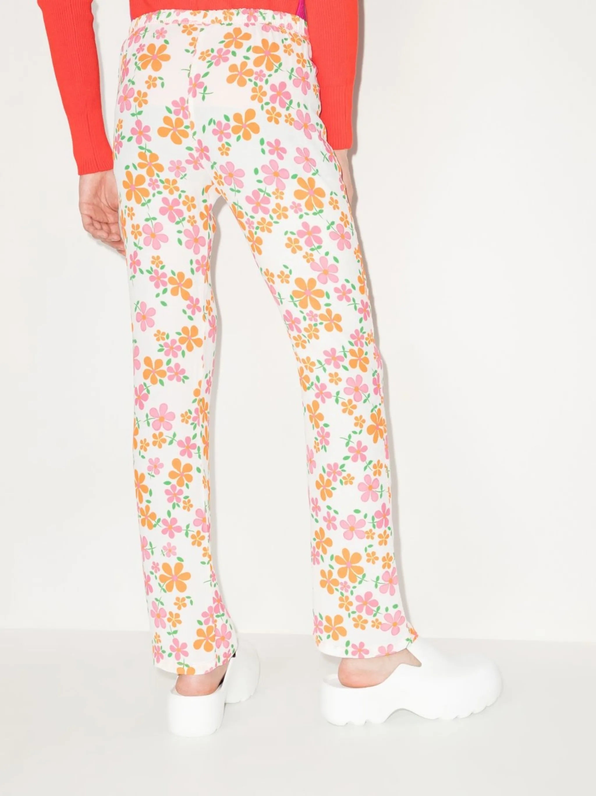 Flora floral-print trousers