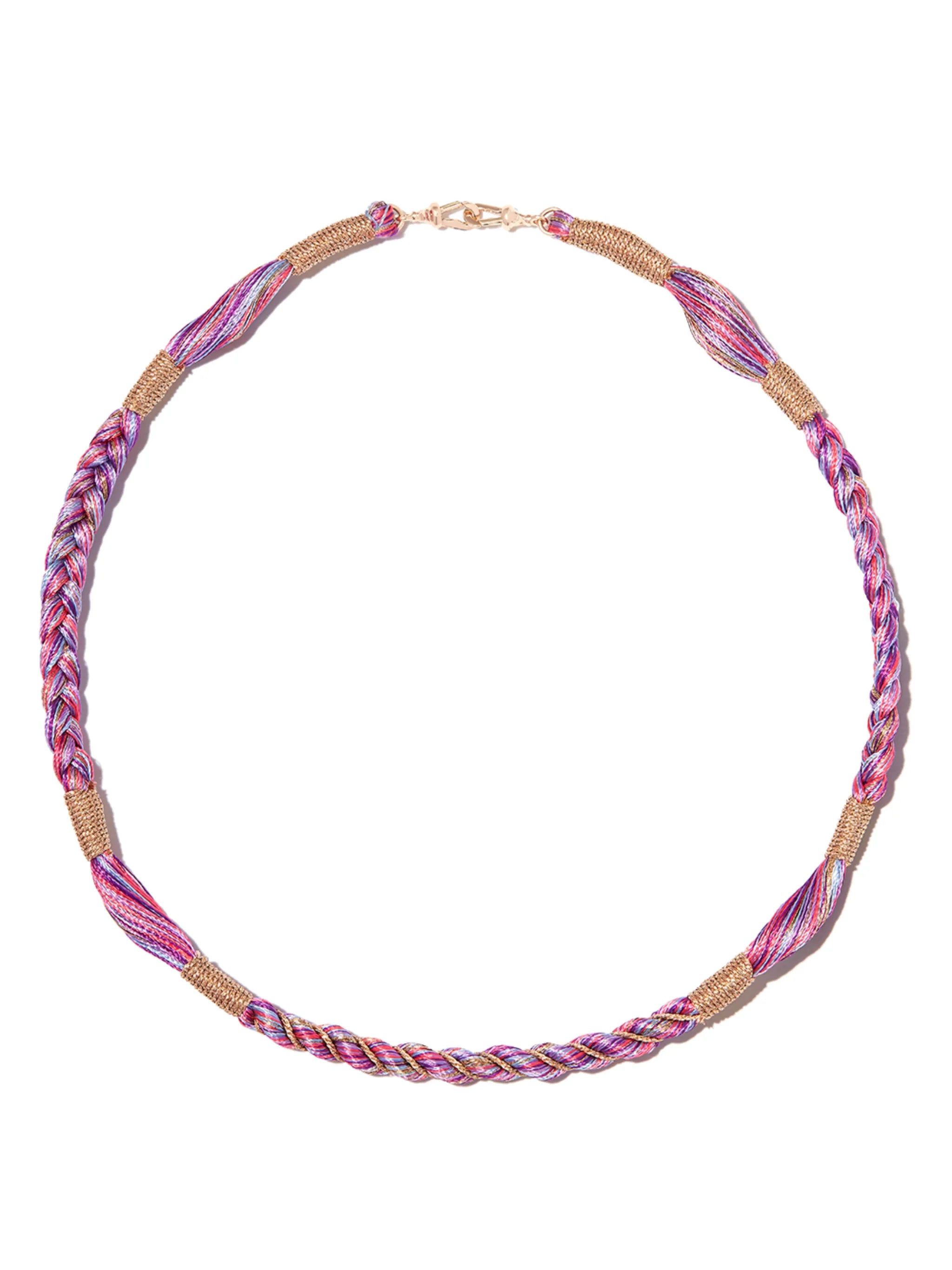 14kt rose gold Rathi rope necklace