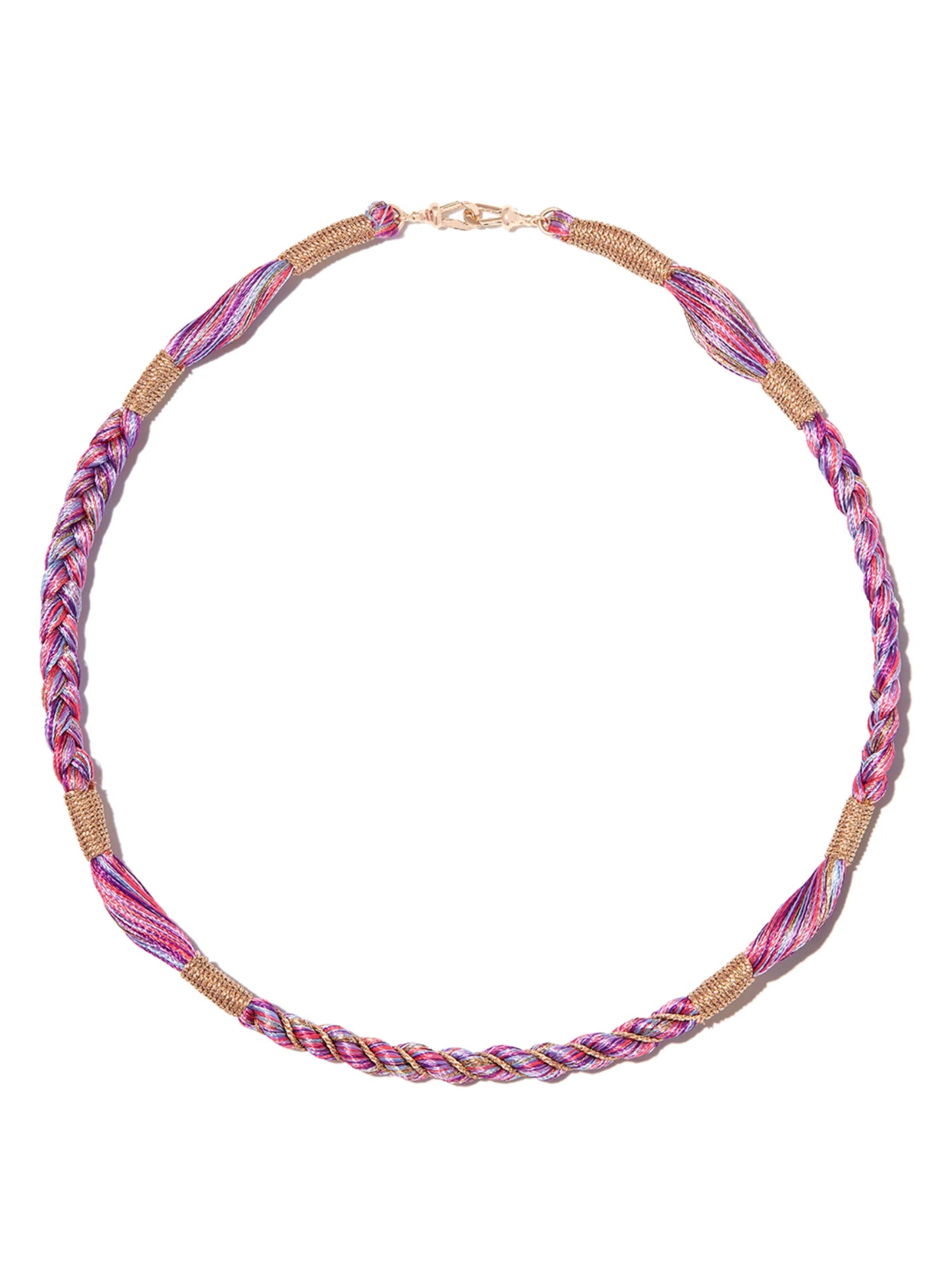 14kt rose gold Rathi rope necklace