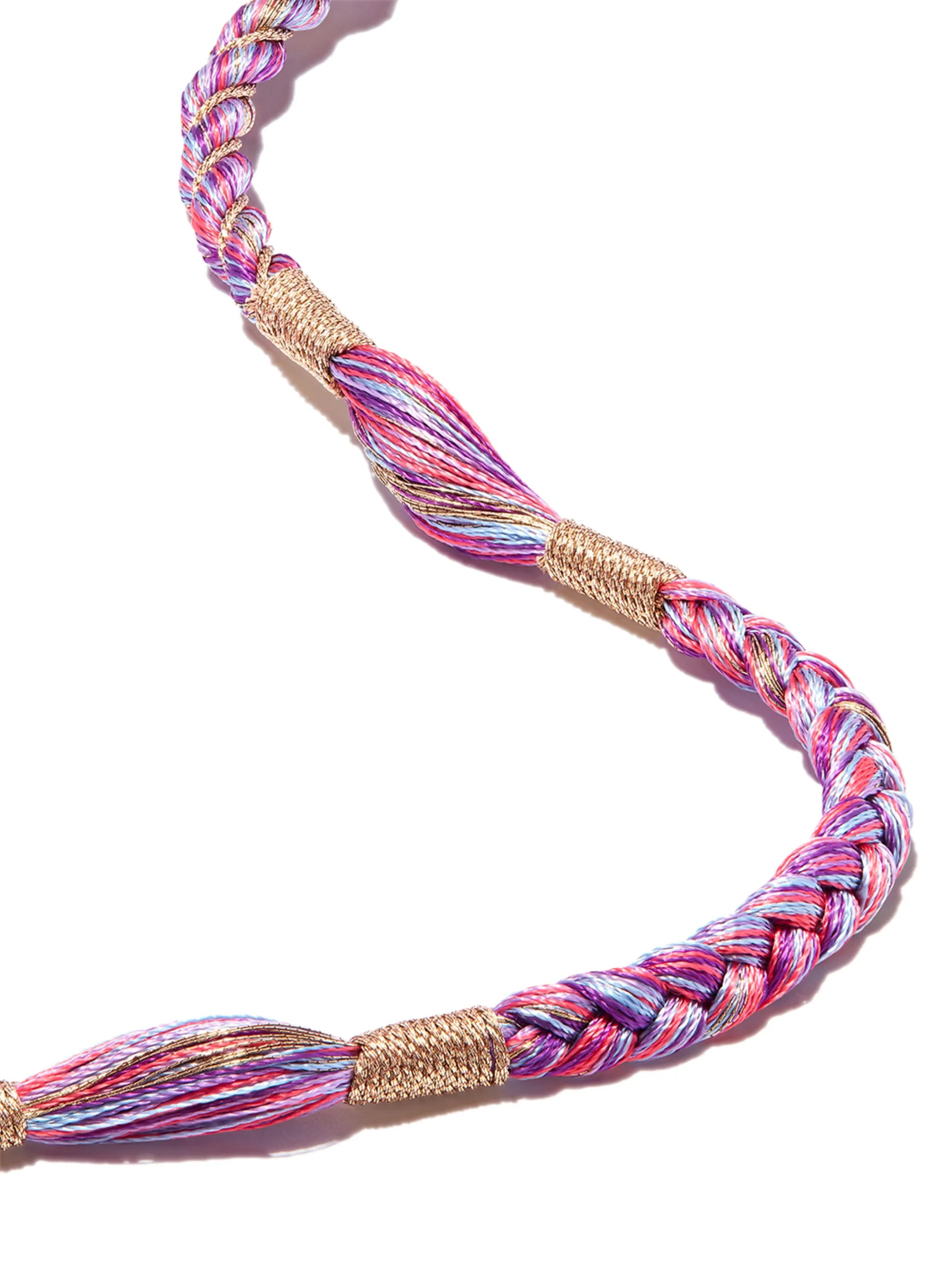 14kt rose gold Rathi rope necklace