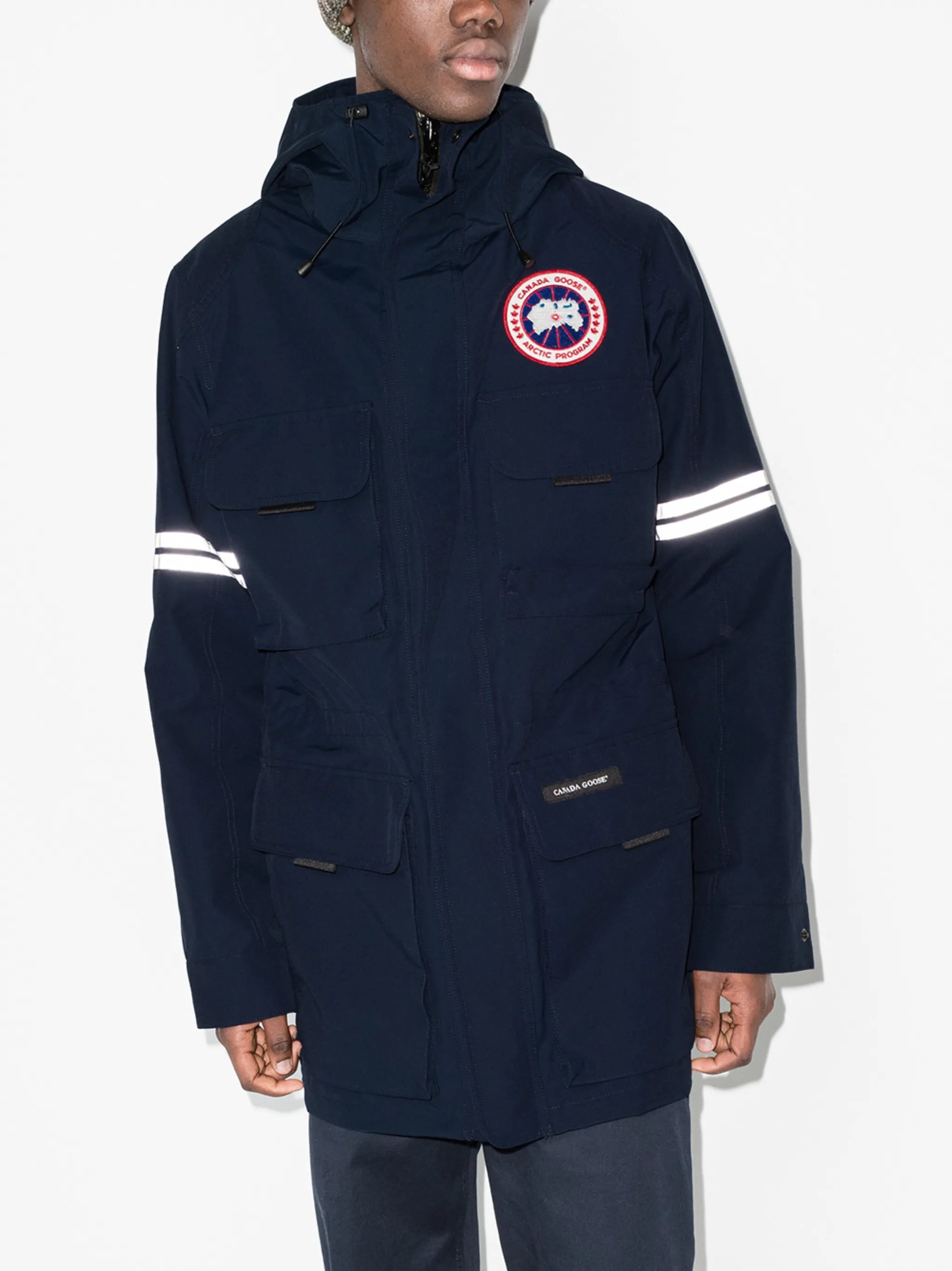 Science Research hooded parka coat