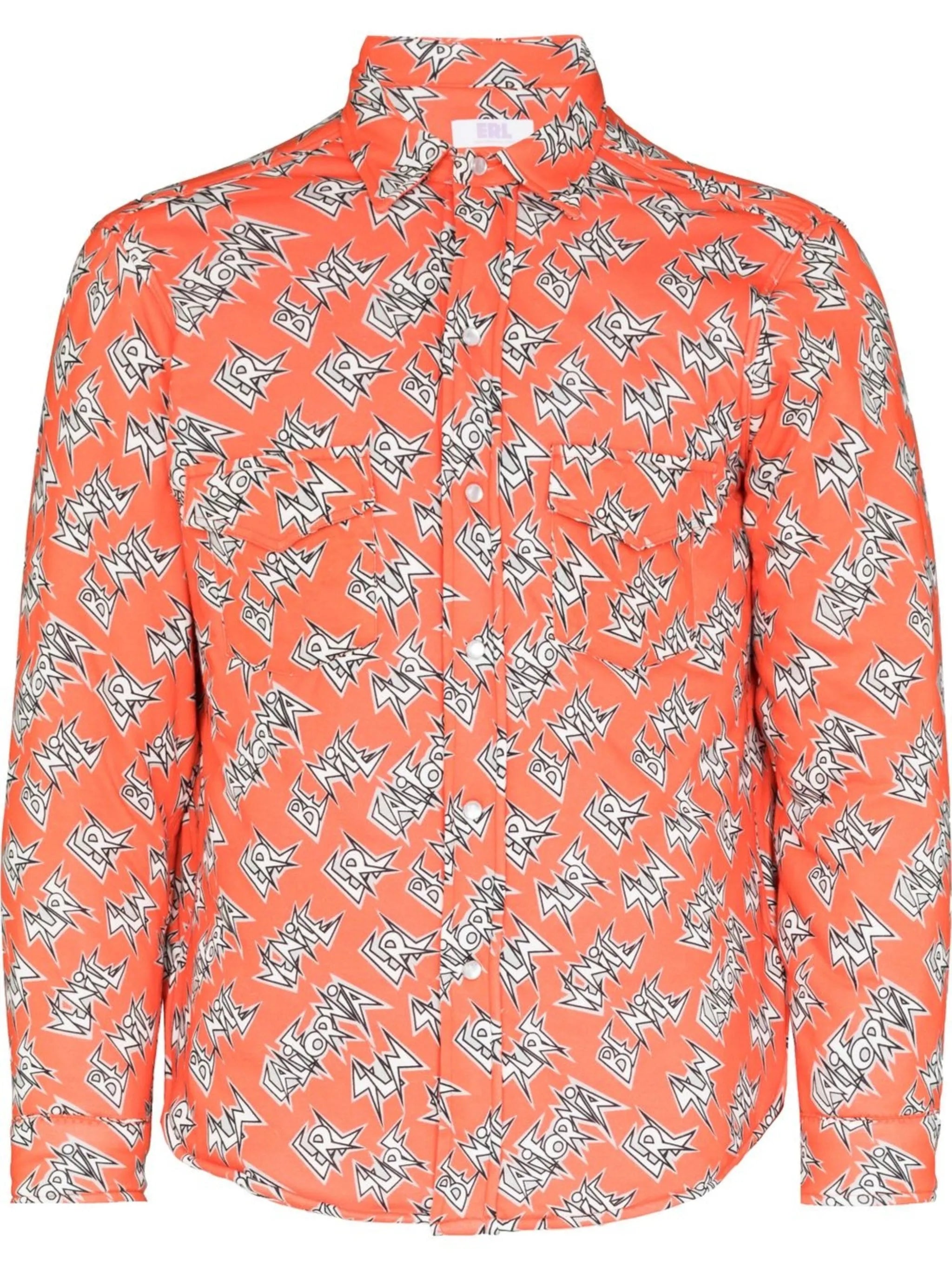 logo-print cotton shirt