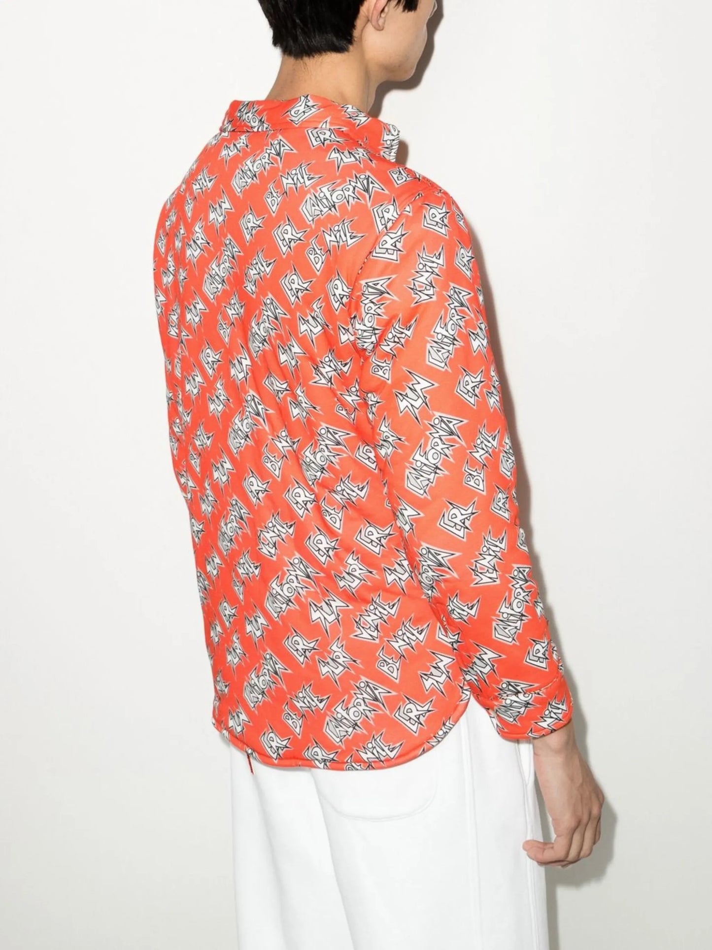 logo-print cotton shirt