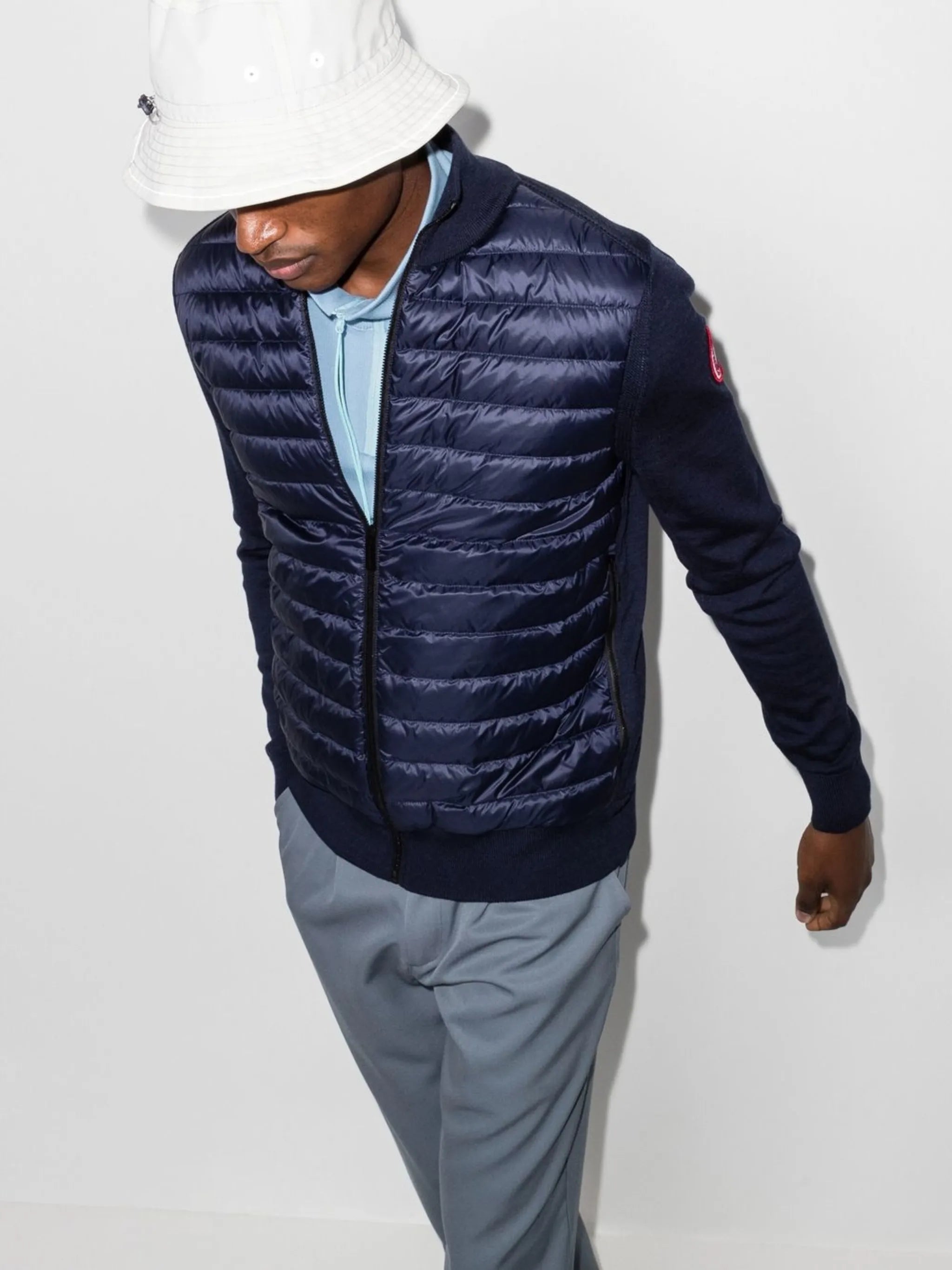 HyBridge knitted padded jacket