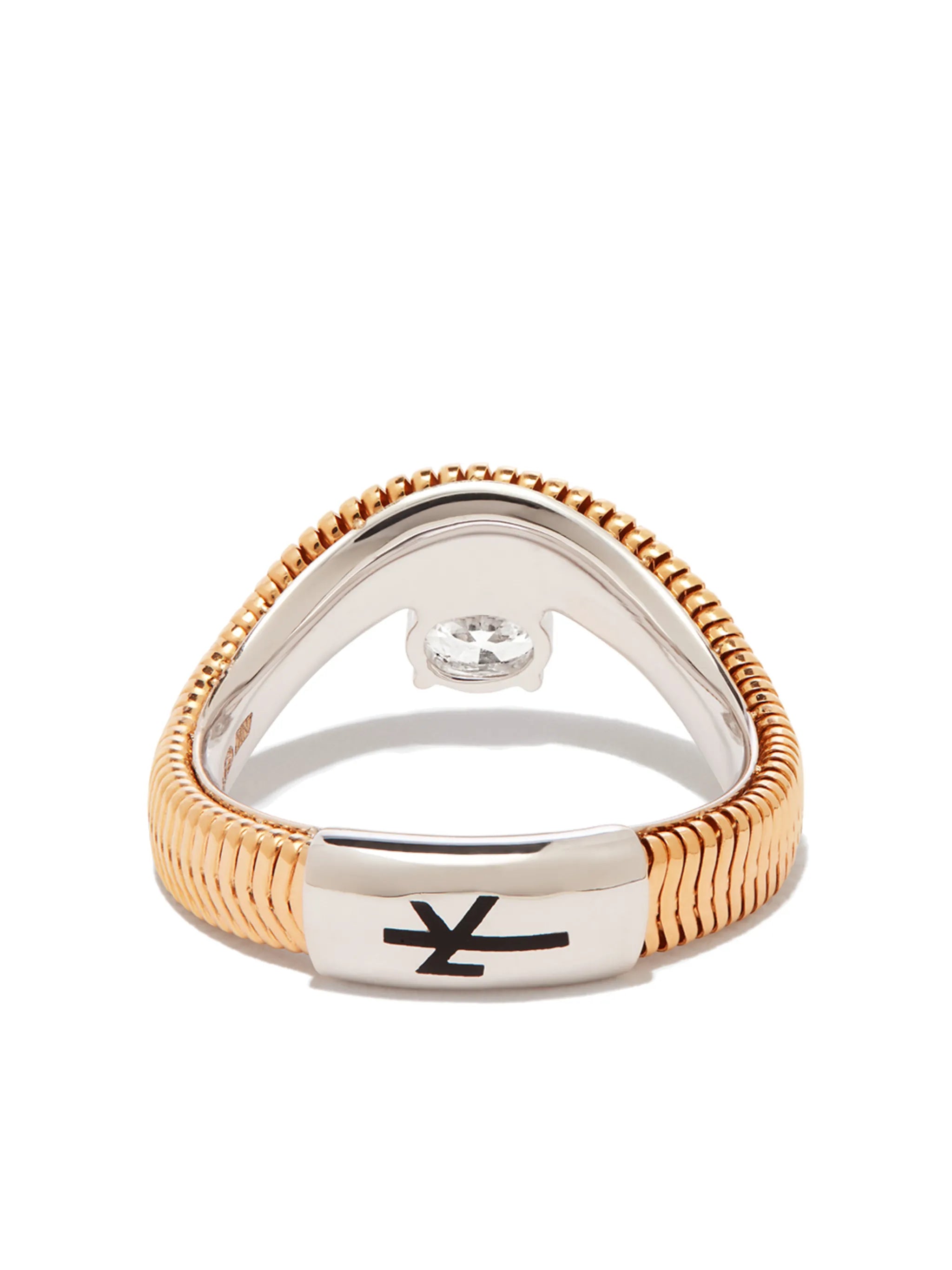 18kt yellow gold Feelings diamond ring