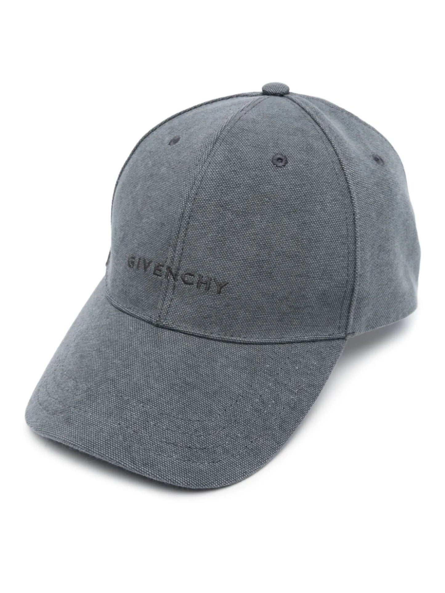 logo-embroidered curved cap