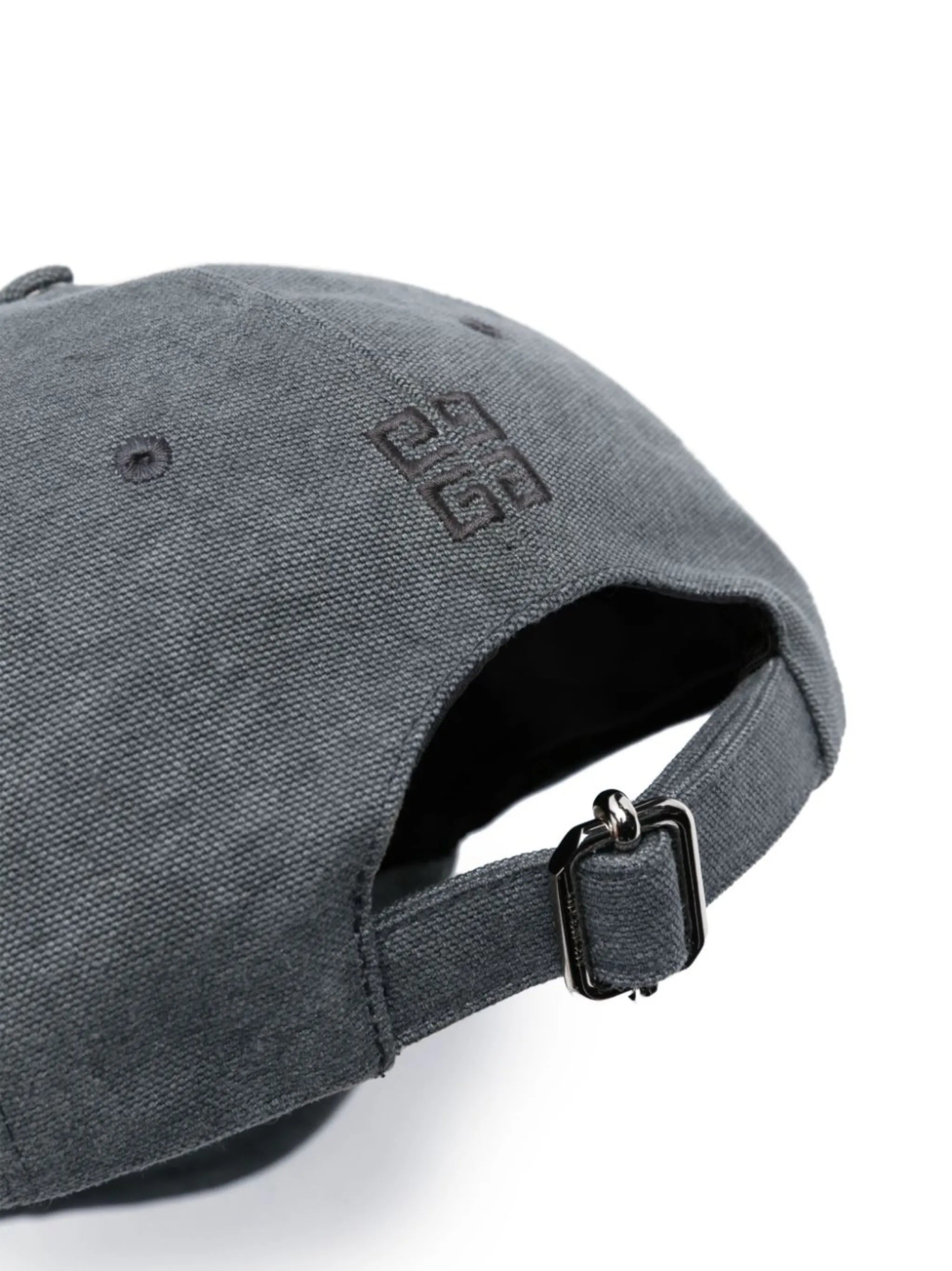 logo-embroidered curved cap