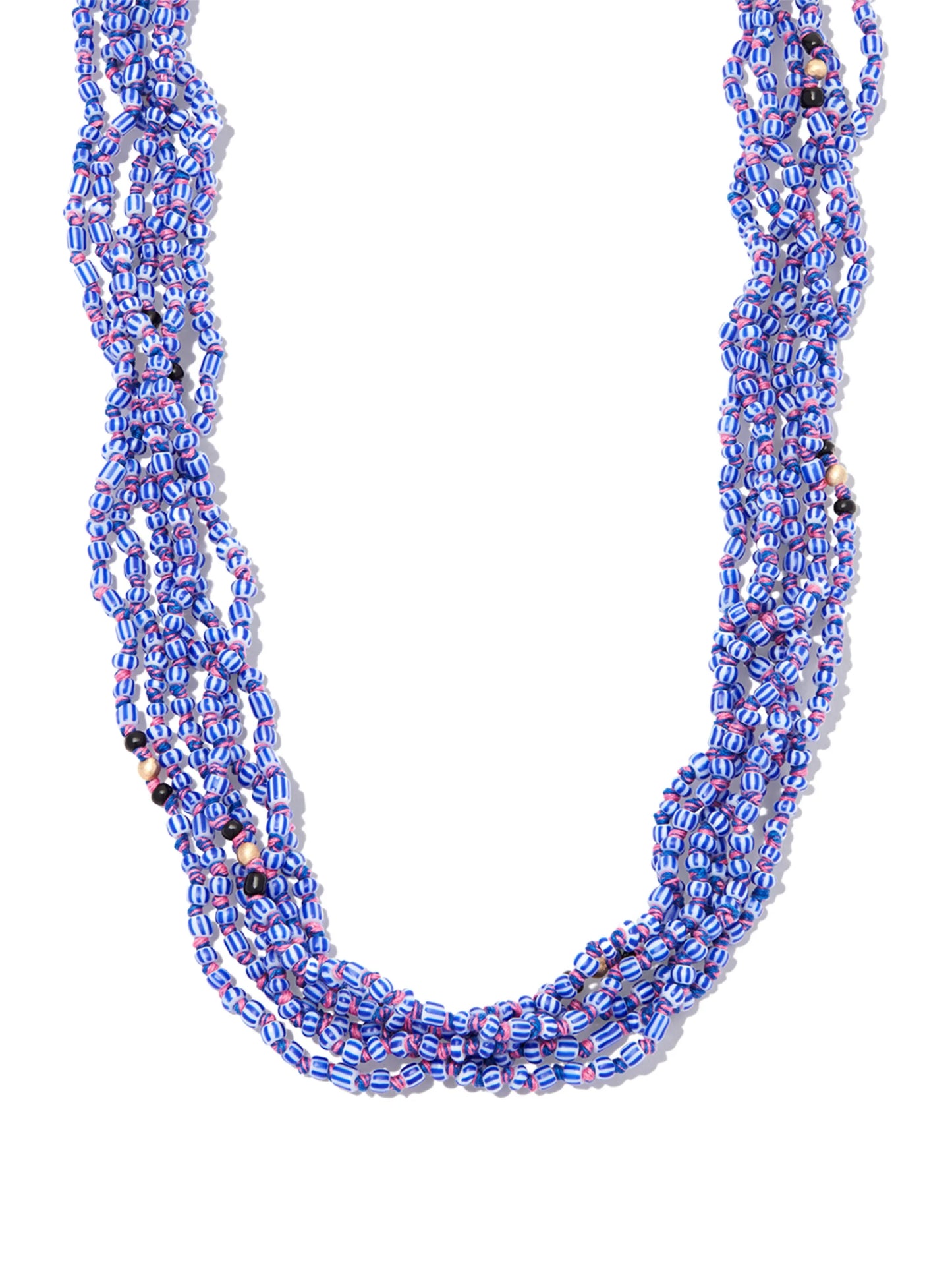 9kt yellow gold beaded necklace