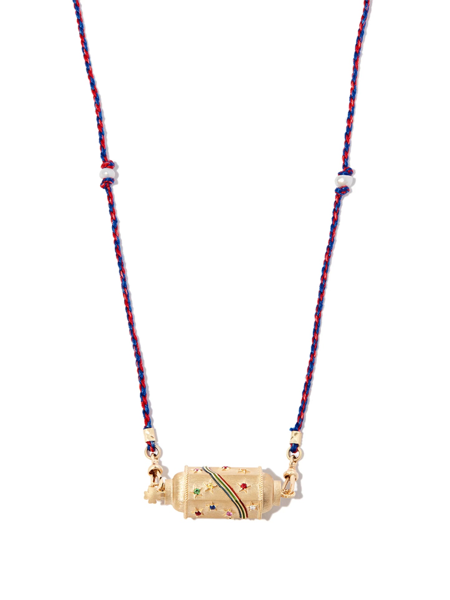 14kt yellow gold multi-stone necklace