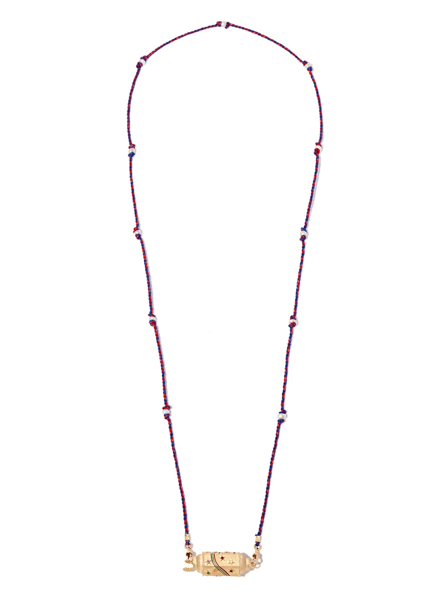 14kt yellow gold multi-stone necklace