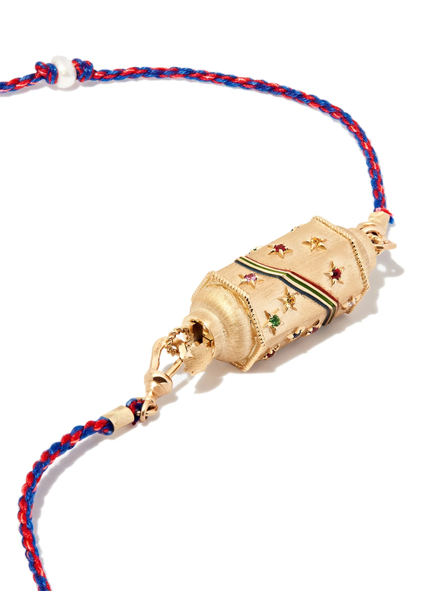14kt yellow gold multi-stone necklace