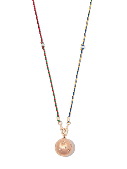 18kt rose gold Heartbeat pearl and diamond necklace