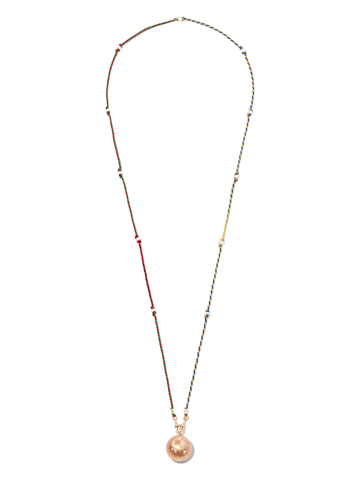 18kt rose gold Heartbeat pearl and diamond necklace