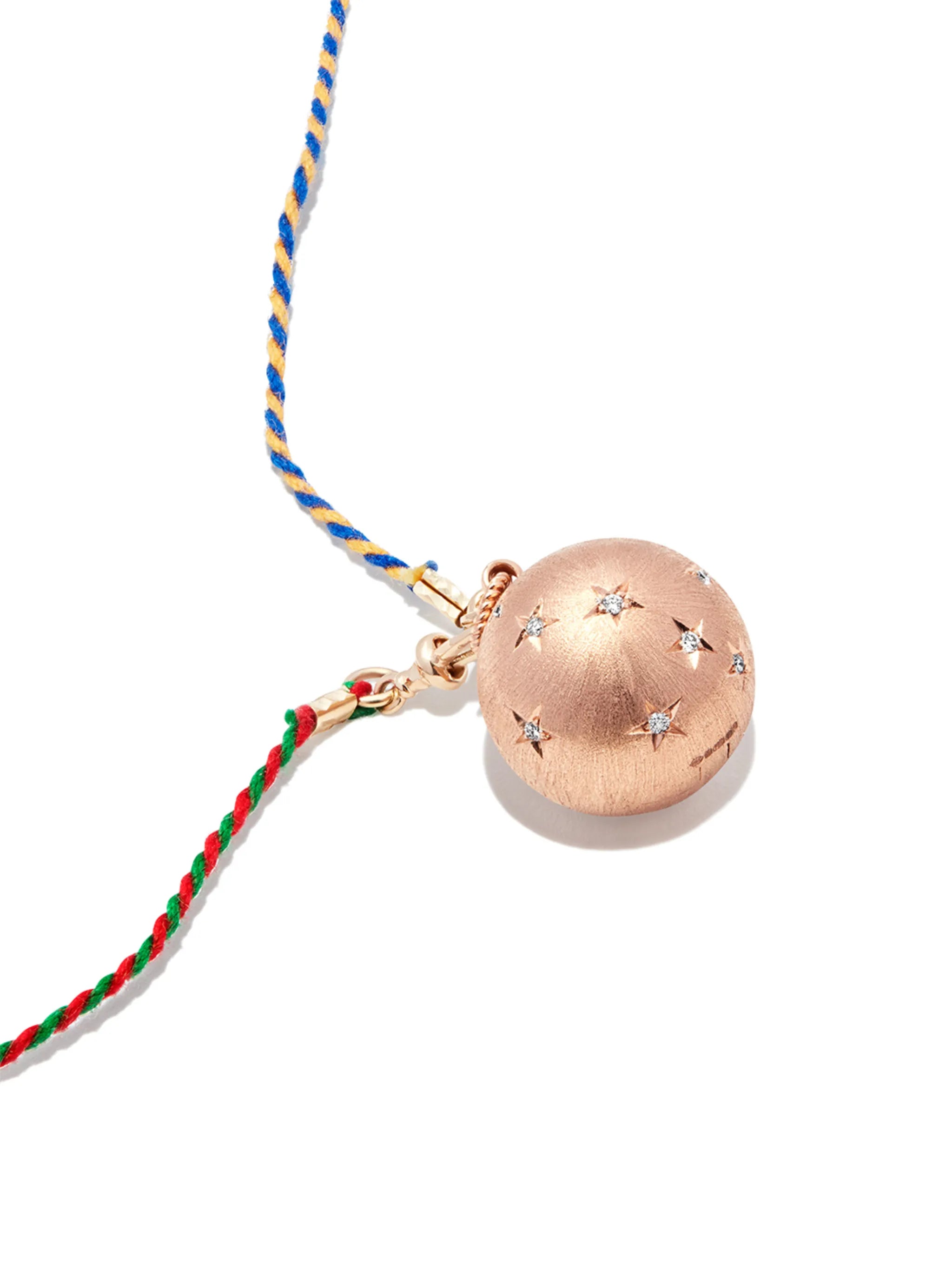 18kt rose gold Heartbeat pearl and diamond necklace