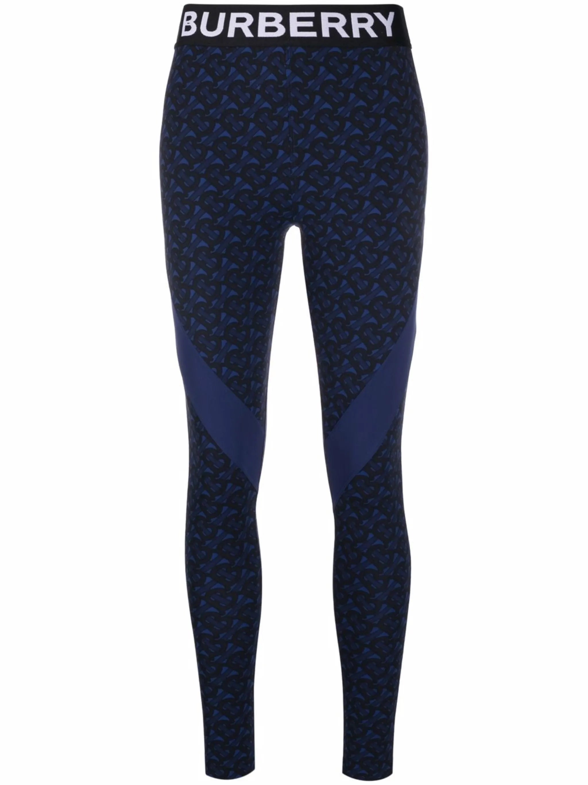 TB monogram-print high-waisted leggings