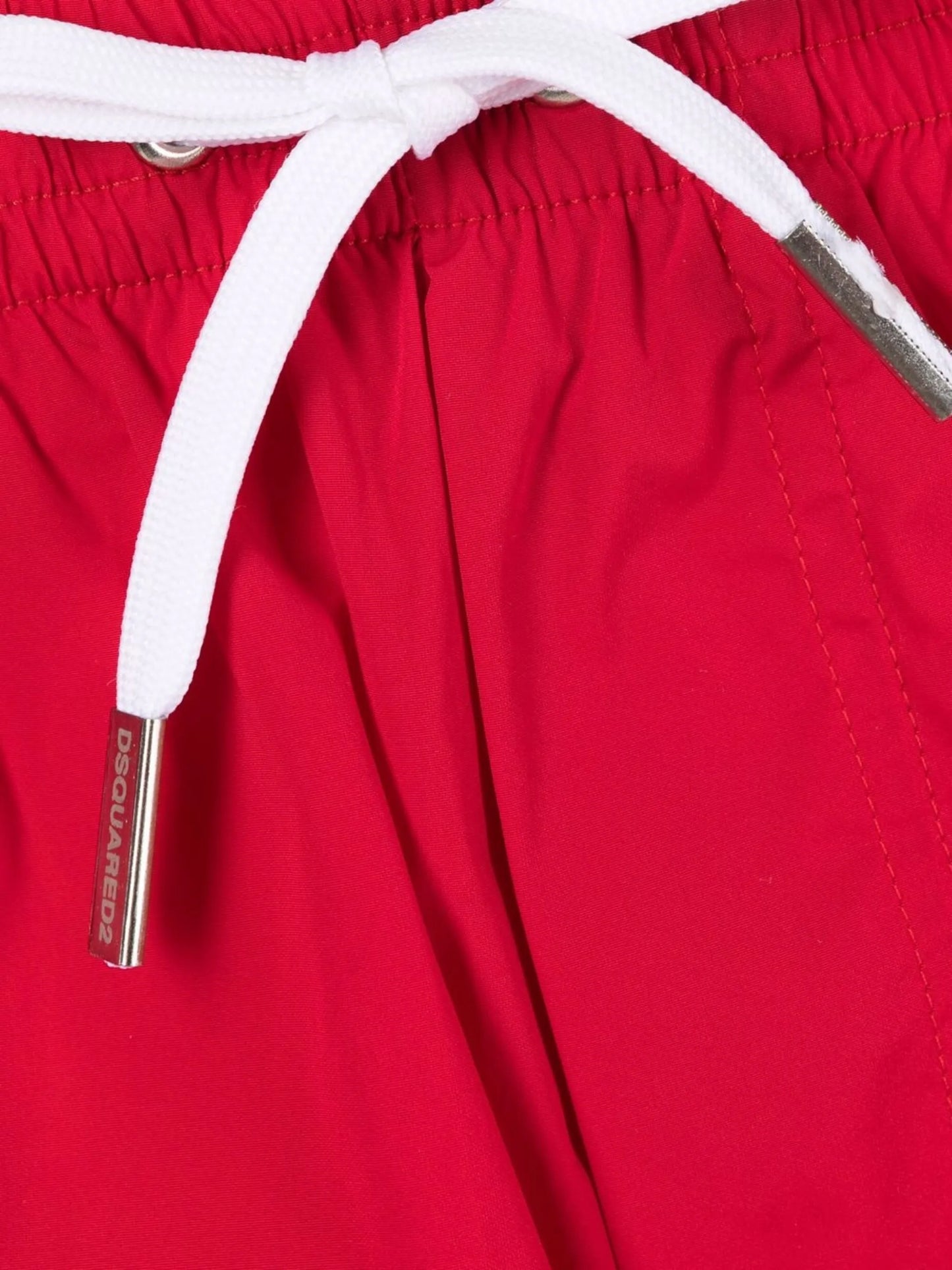 Icon-print drawstring swim shorts