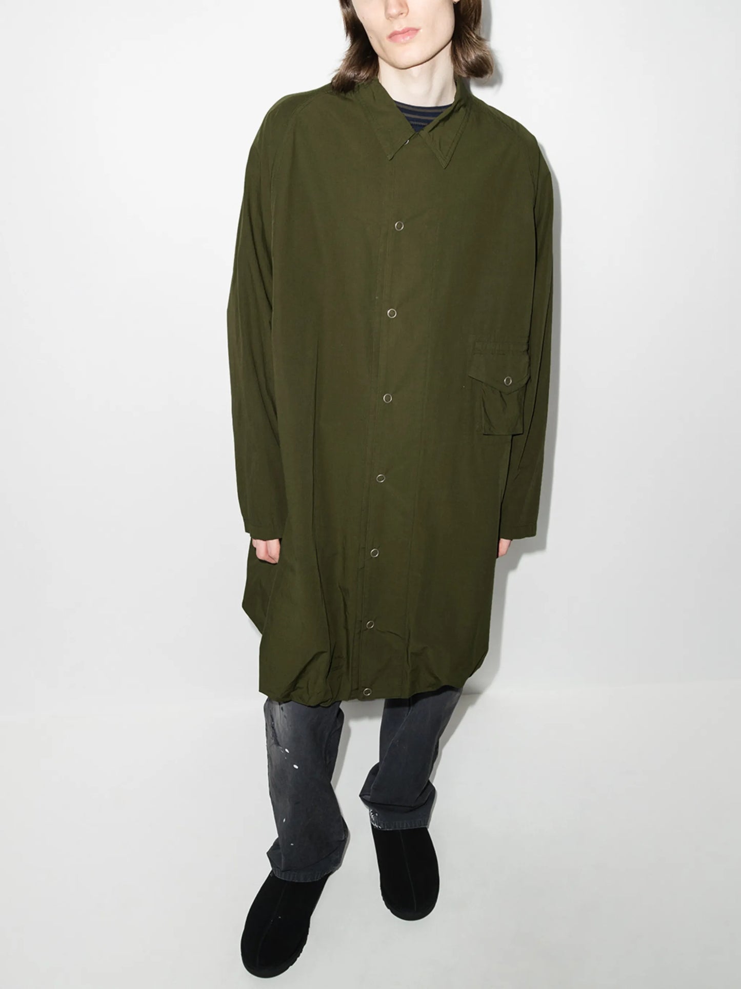 Four Winds flap-pocket coat