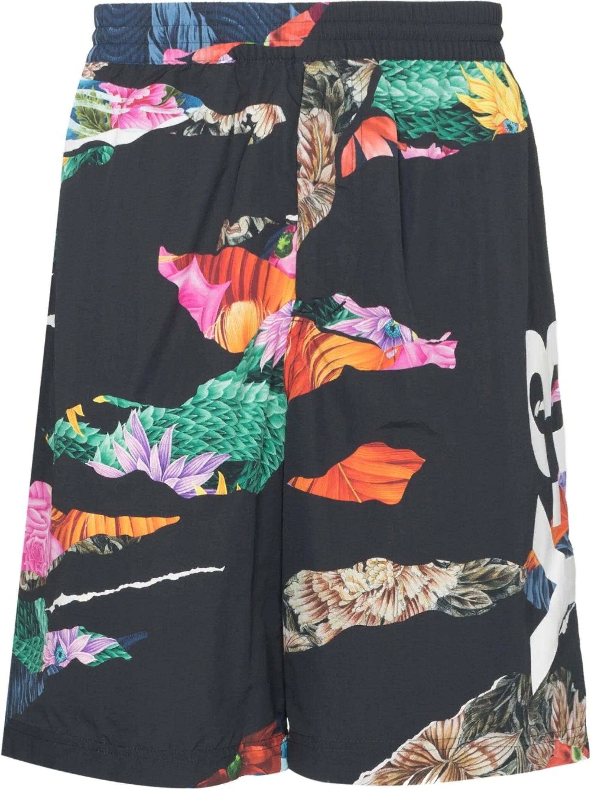 floral-print swim shorts