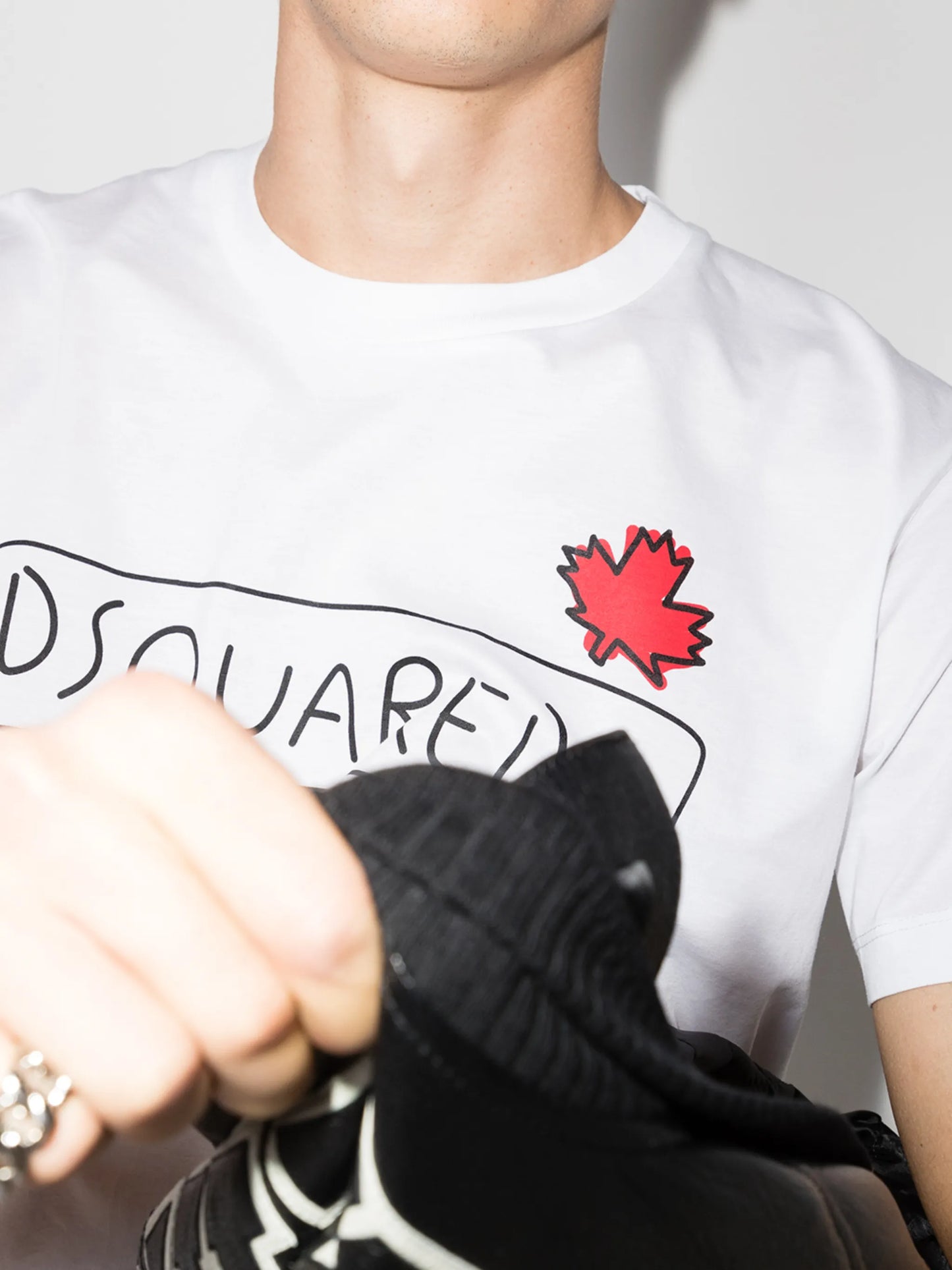 doodle-print T-shirt