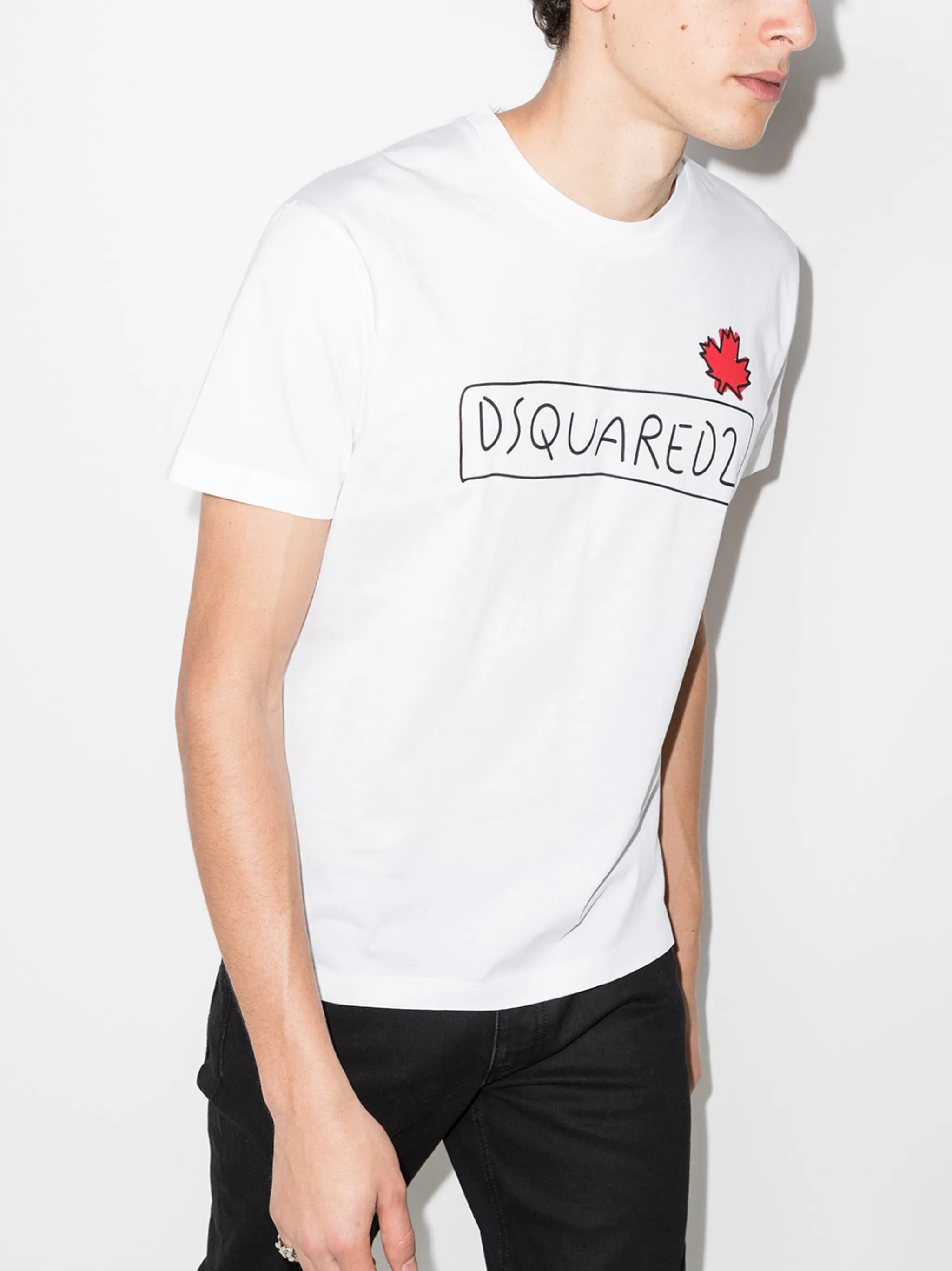 doodle-print T-shirt