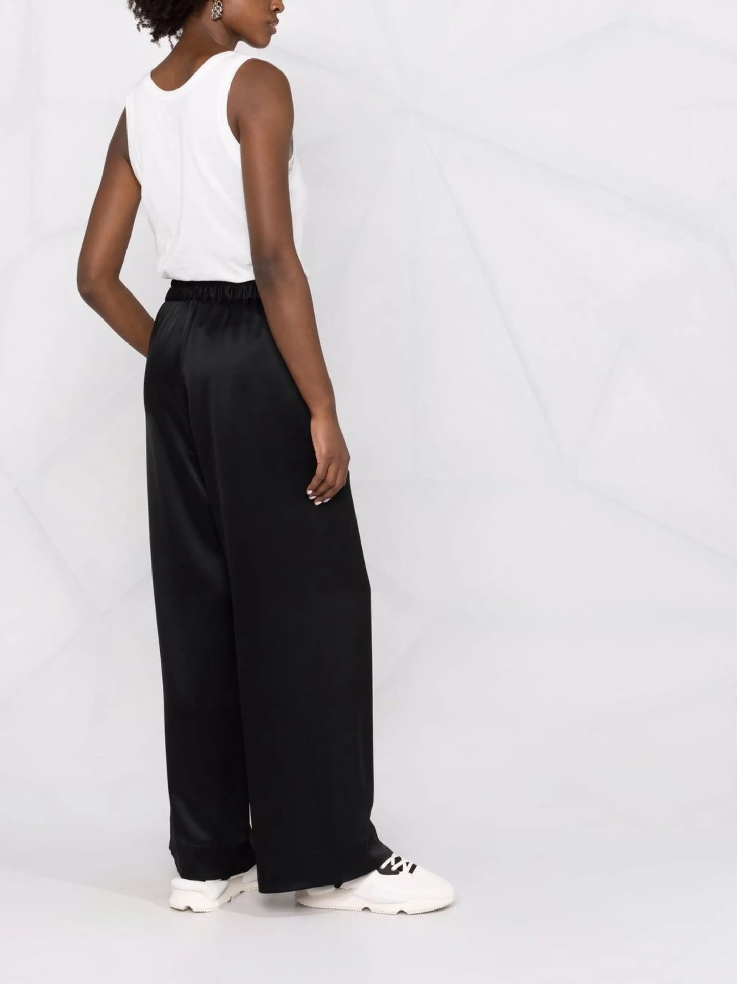 satin wide-leg trousers