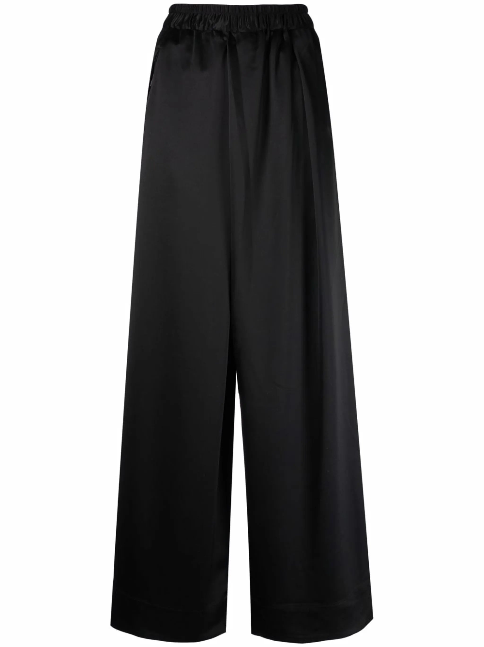 satin wide-leg trousers