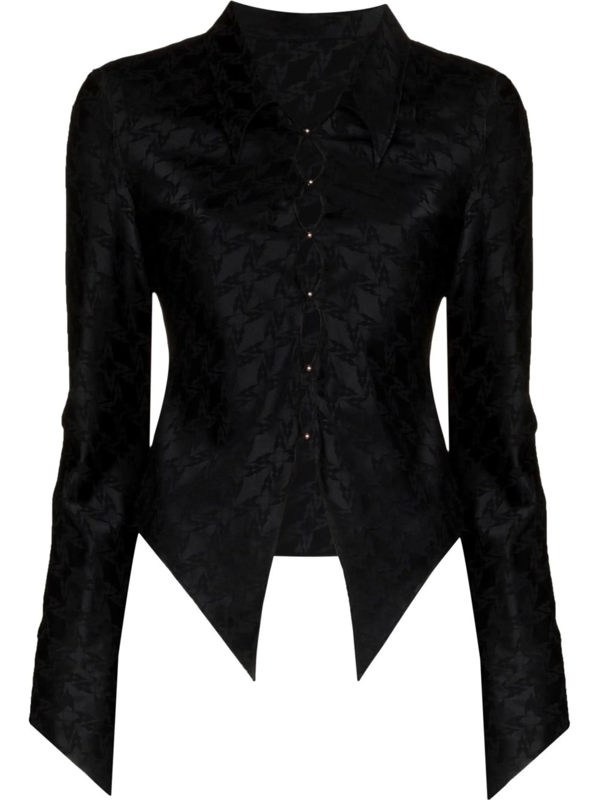 patterned fitted jacket