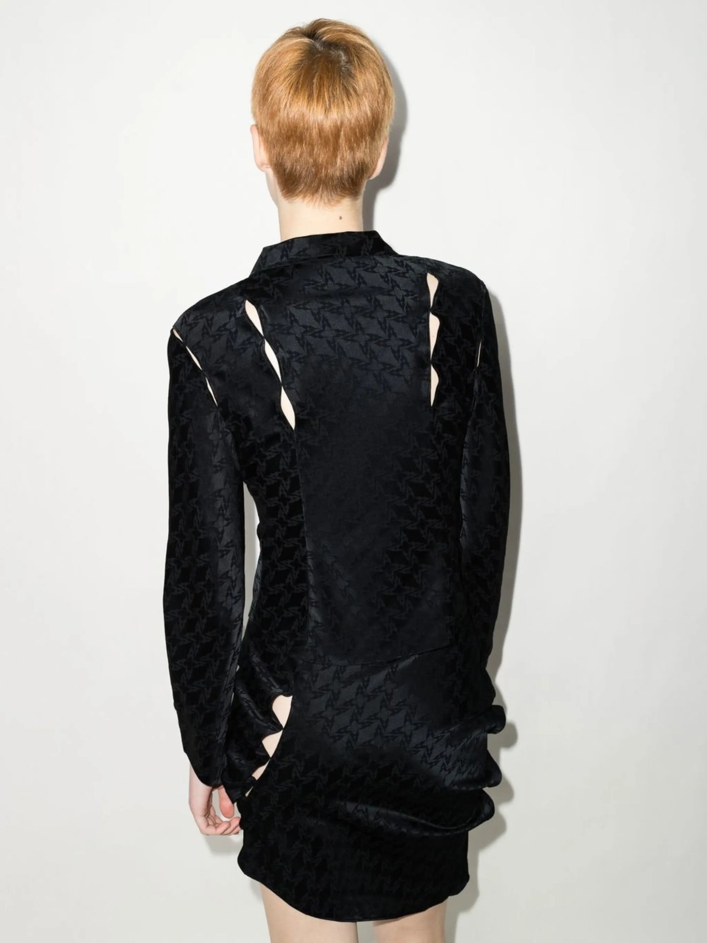 patterned fitted jacket
