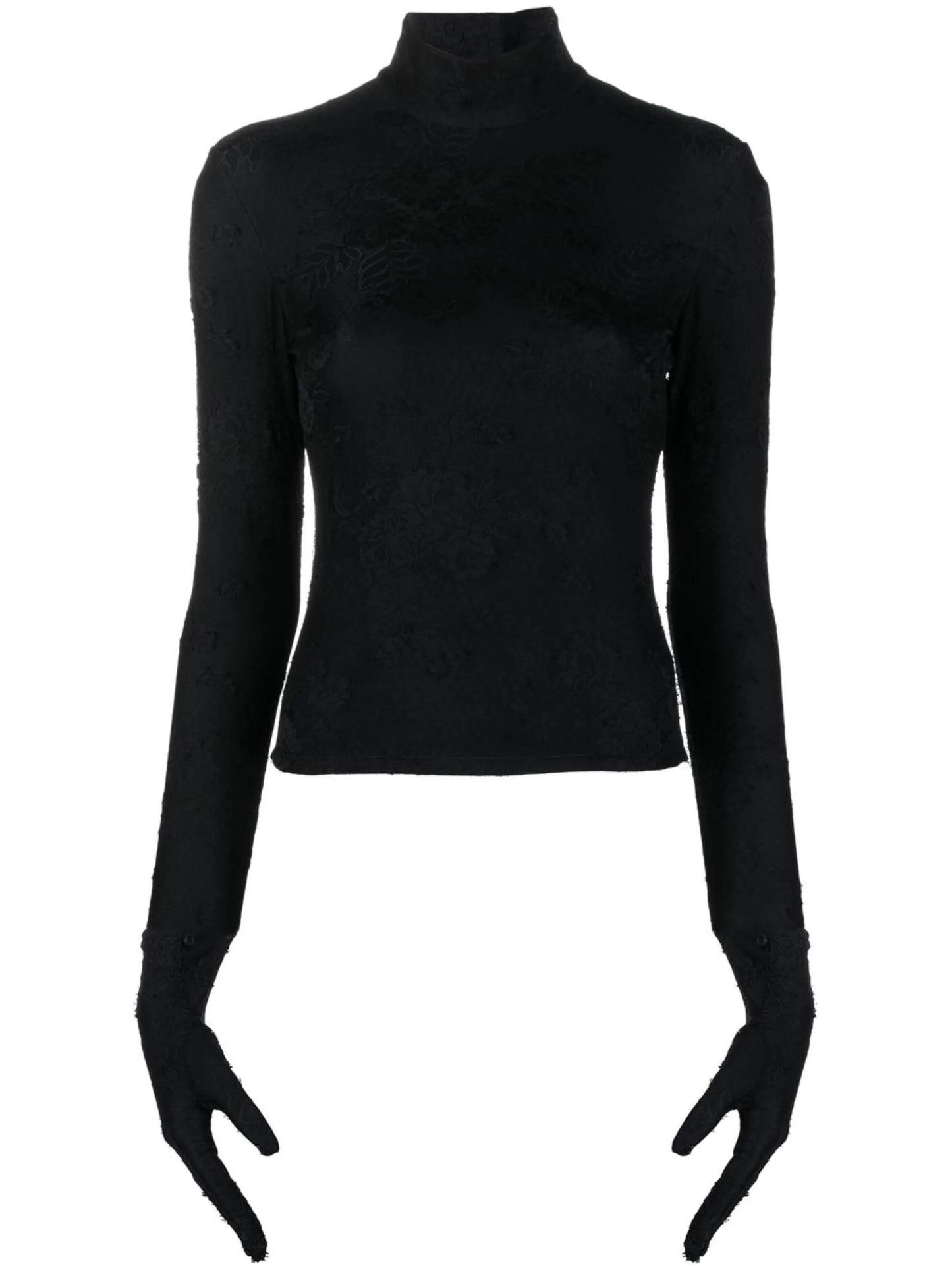 turtleneck glove top