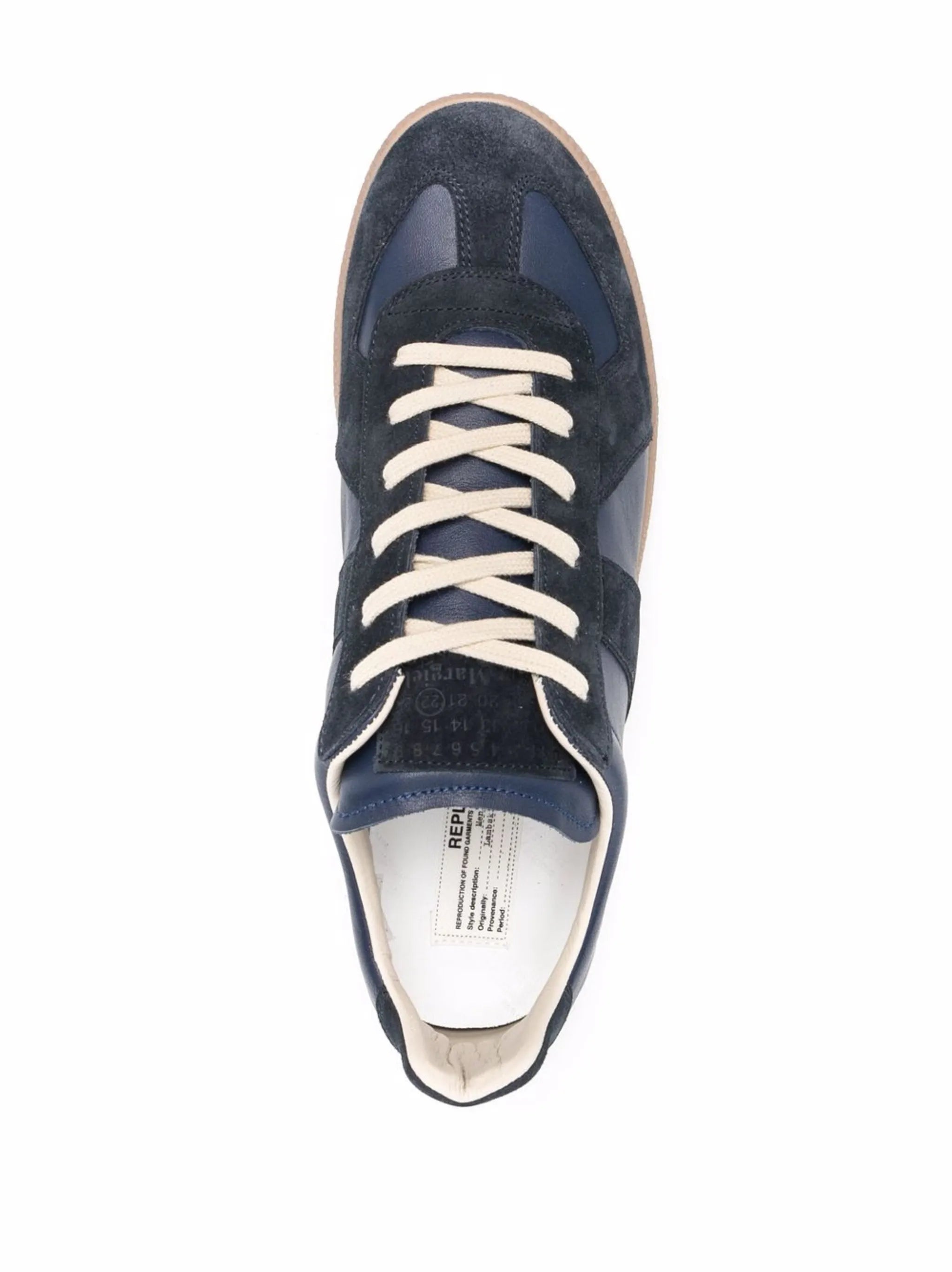 Replica low-top leather sneakers