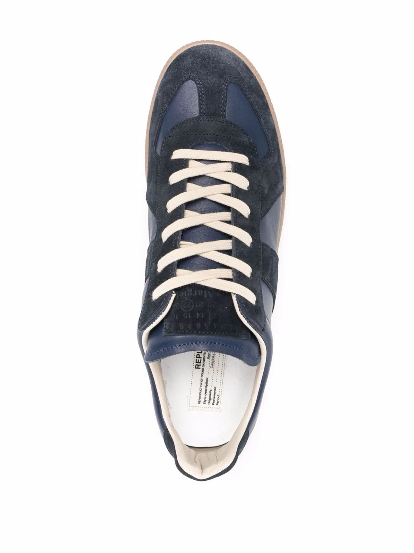 Replica low-top leather sneakers