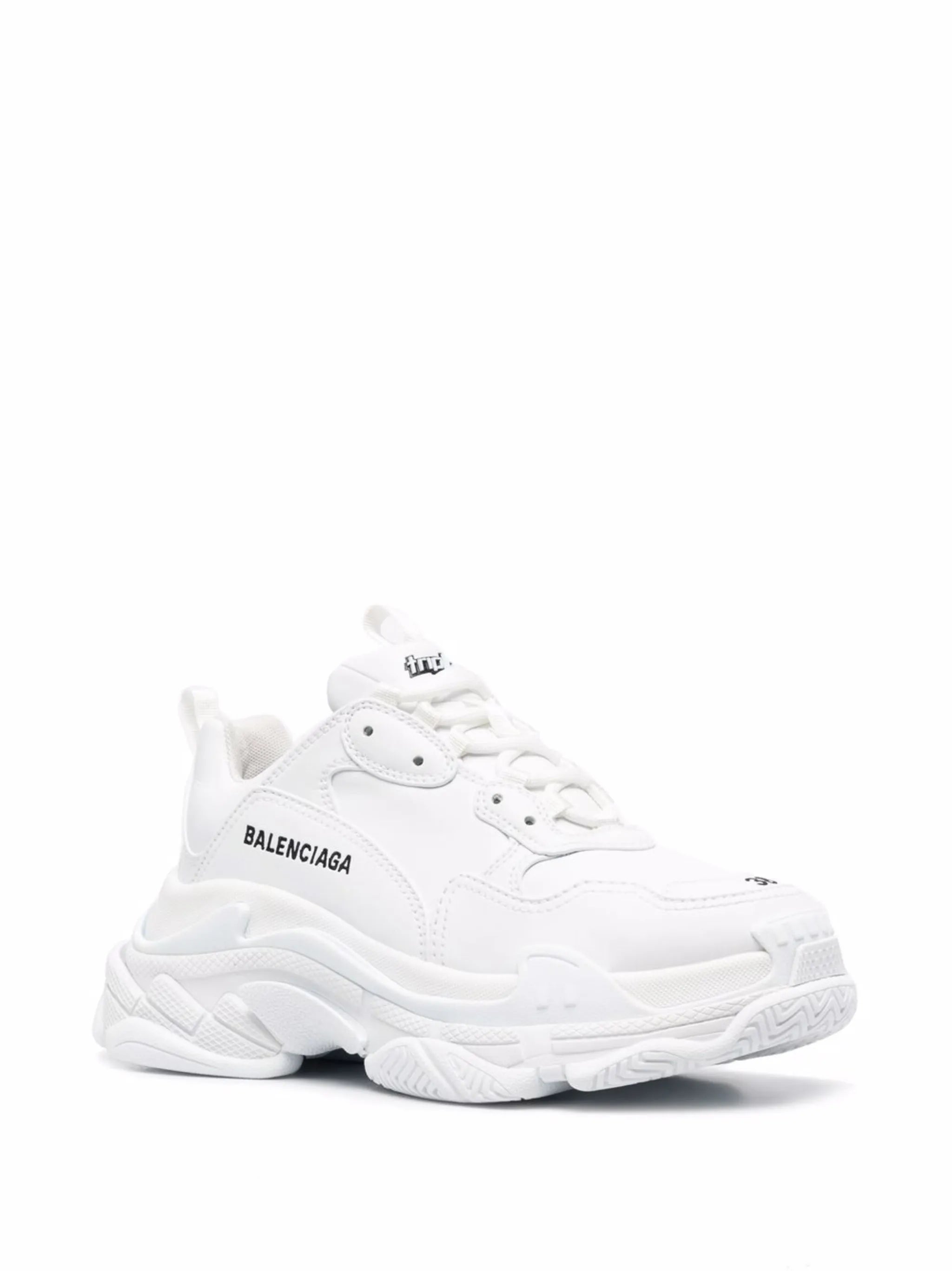 Triple S faux-leather sneakers