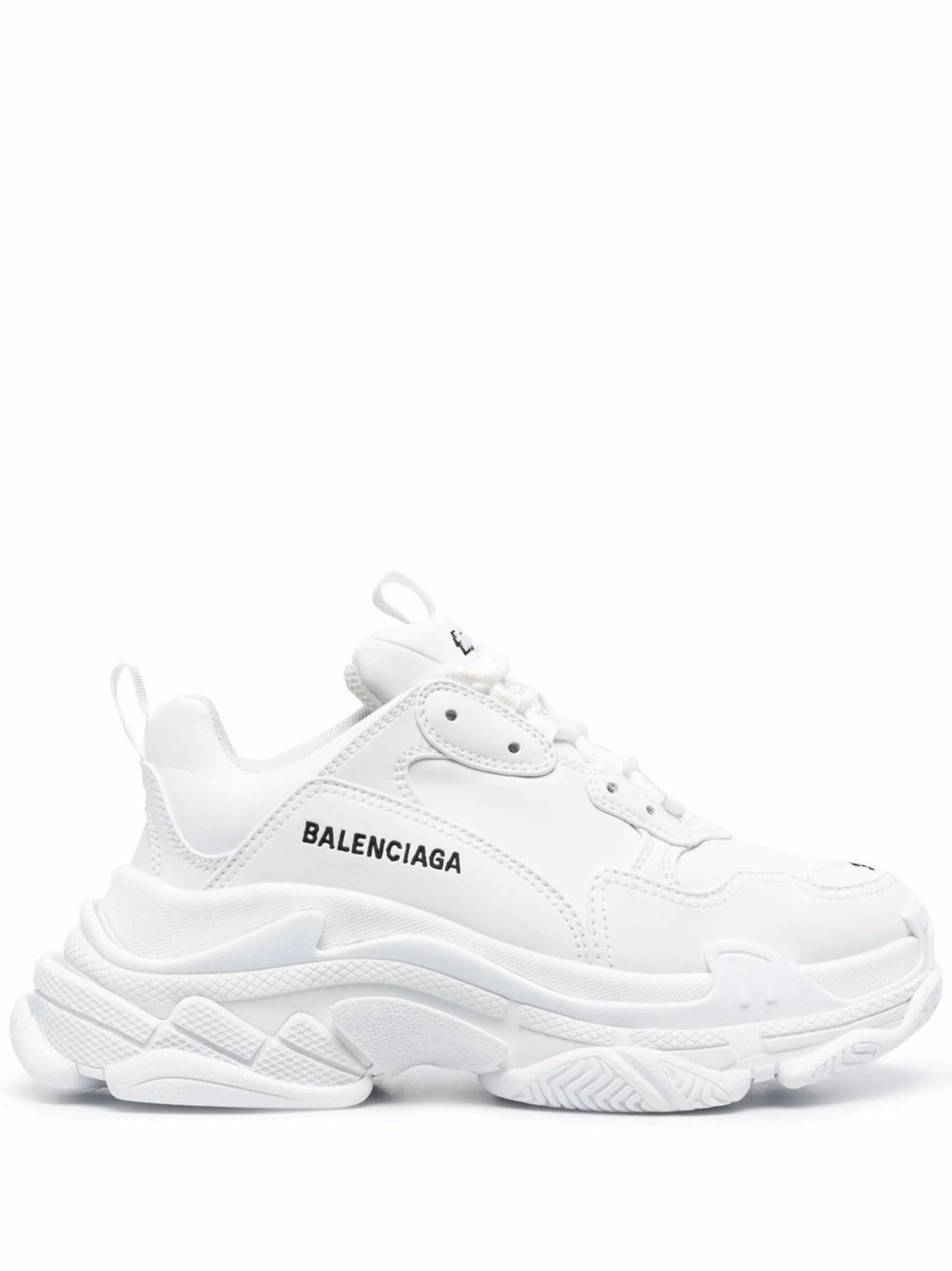 Triple S faux-leather sneakers