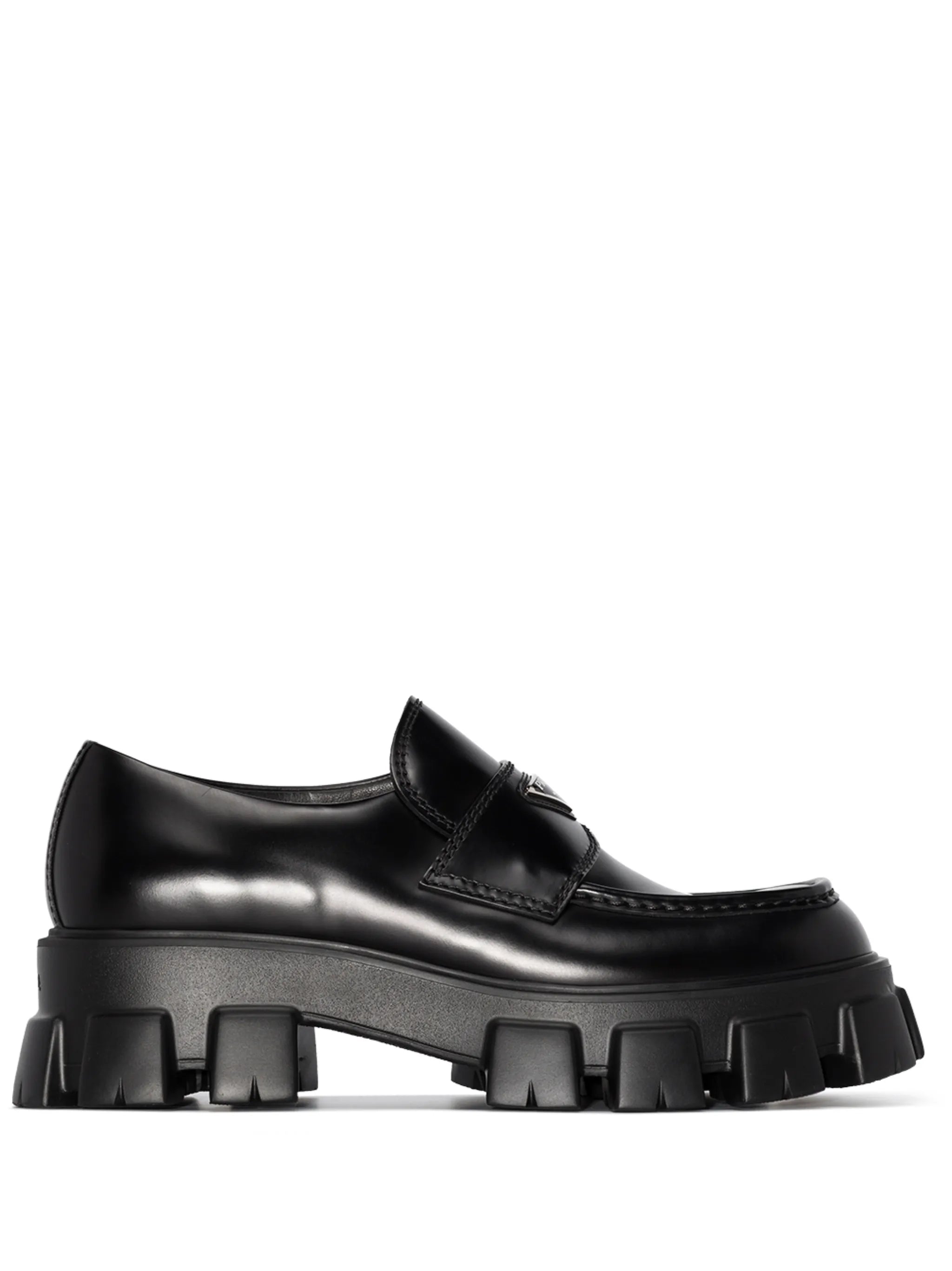 Monolith brushed leather loafers