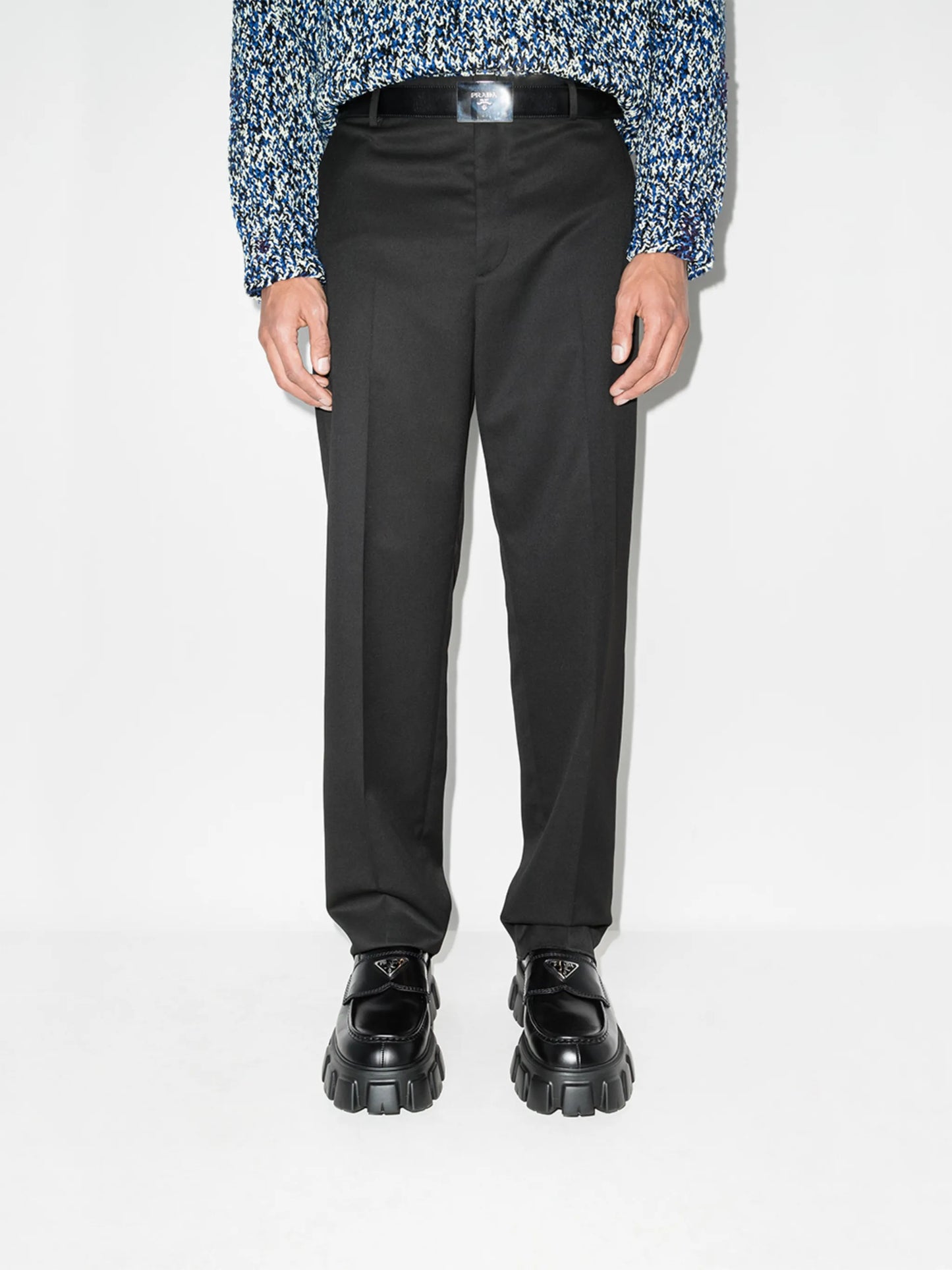 Monolith brushed leather loafers