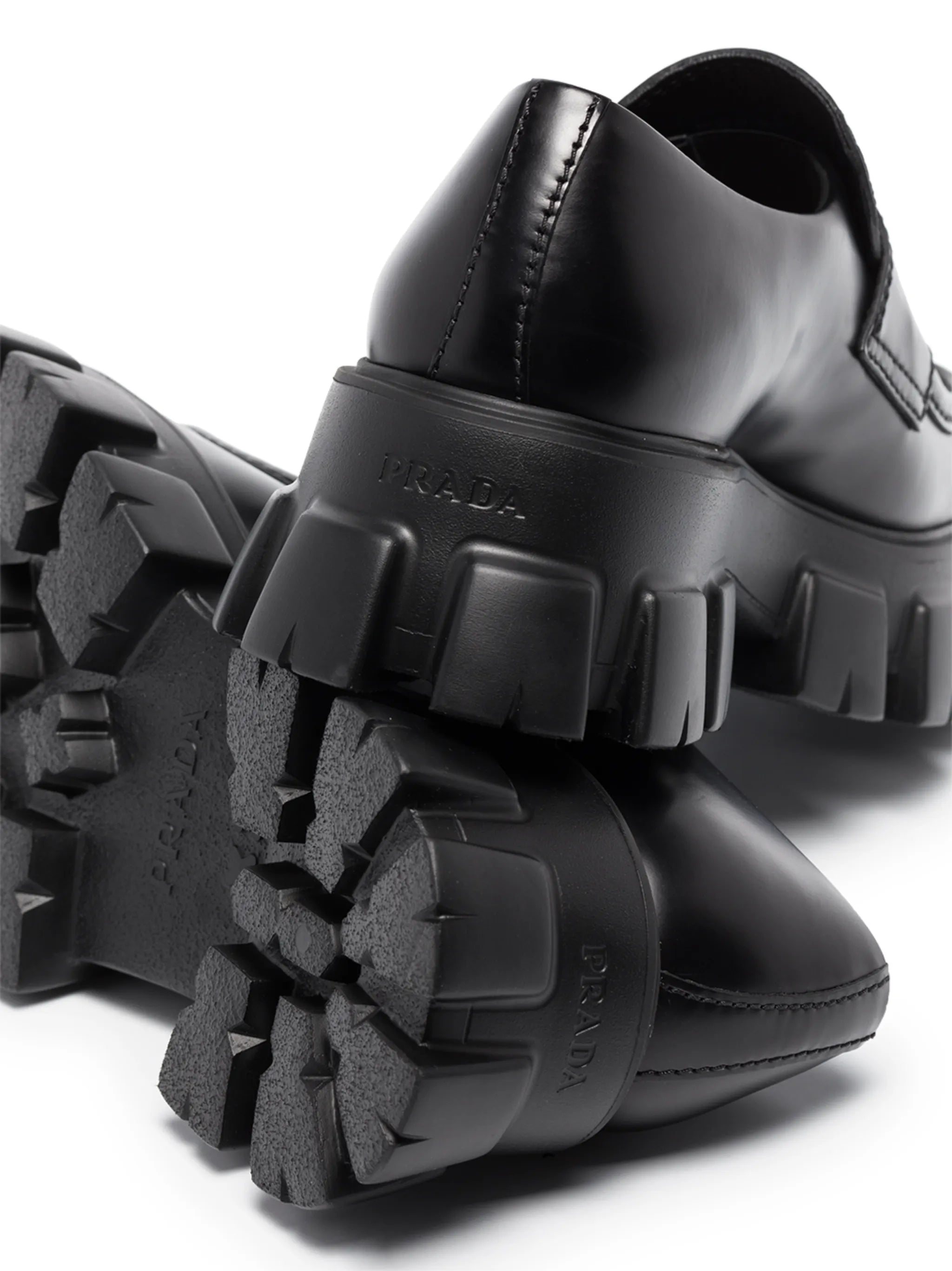 Monolith brushed leather loafers