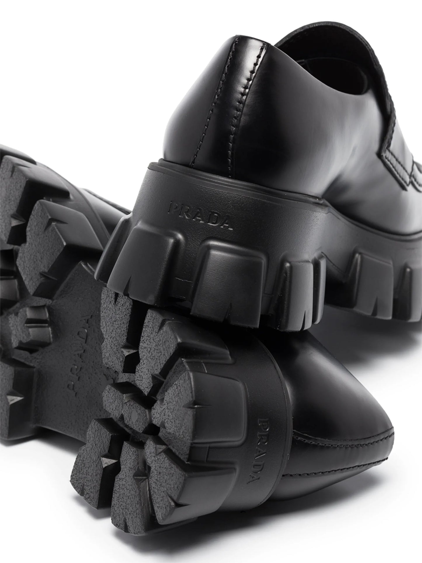 Monolith brushed leather loafers