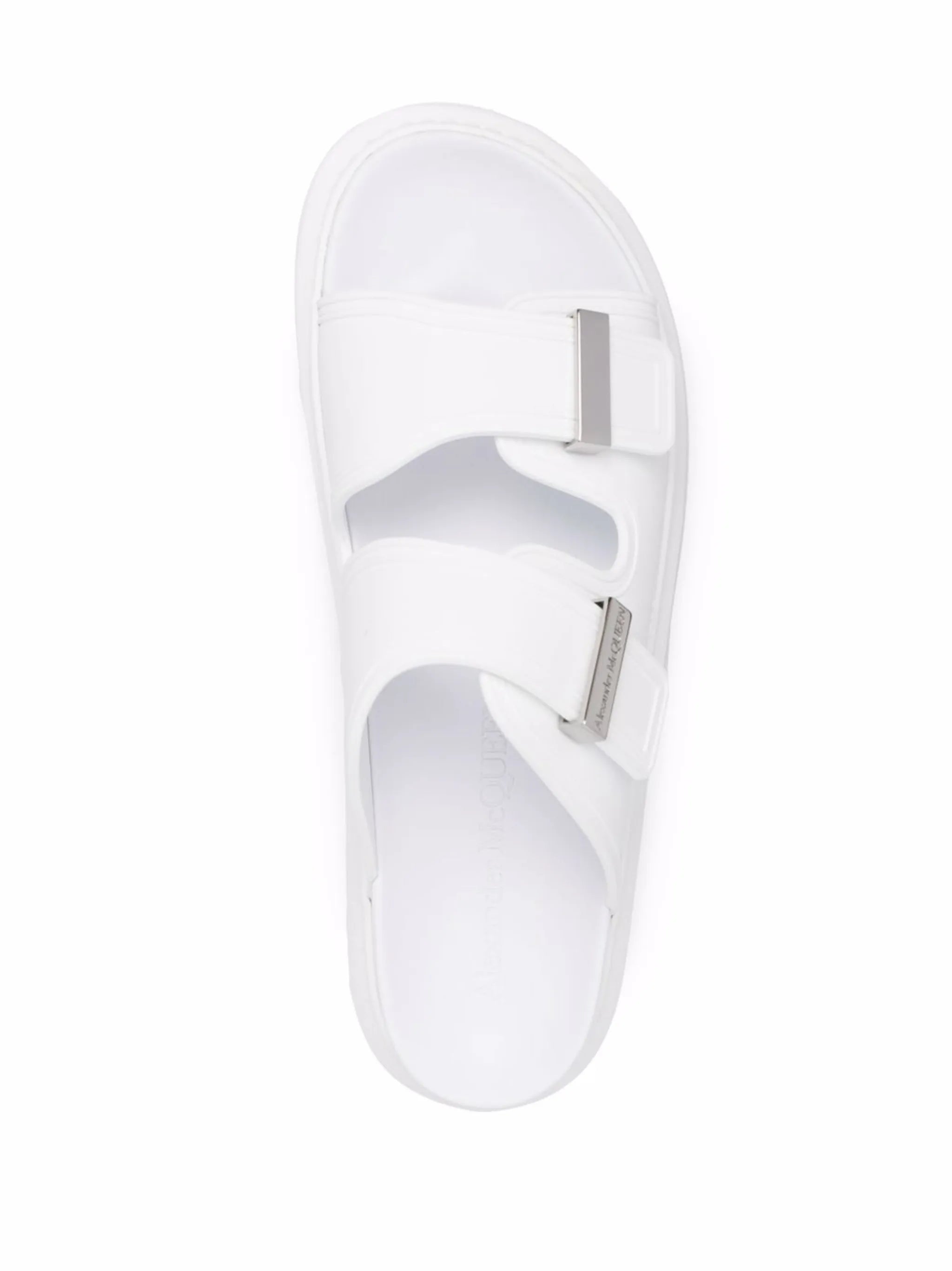 logo-buckle detail sandals
