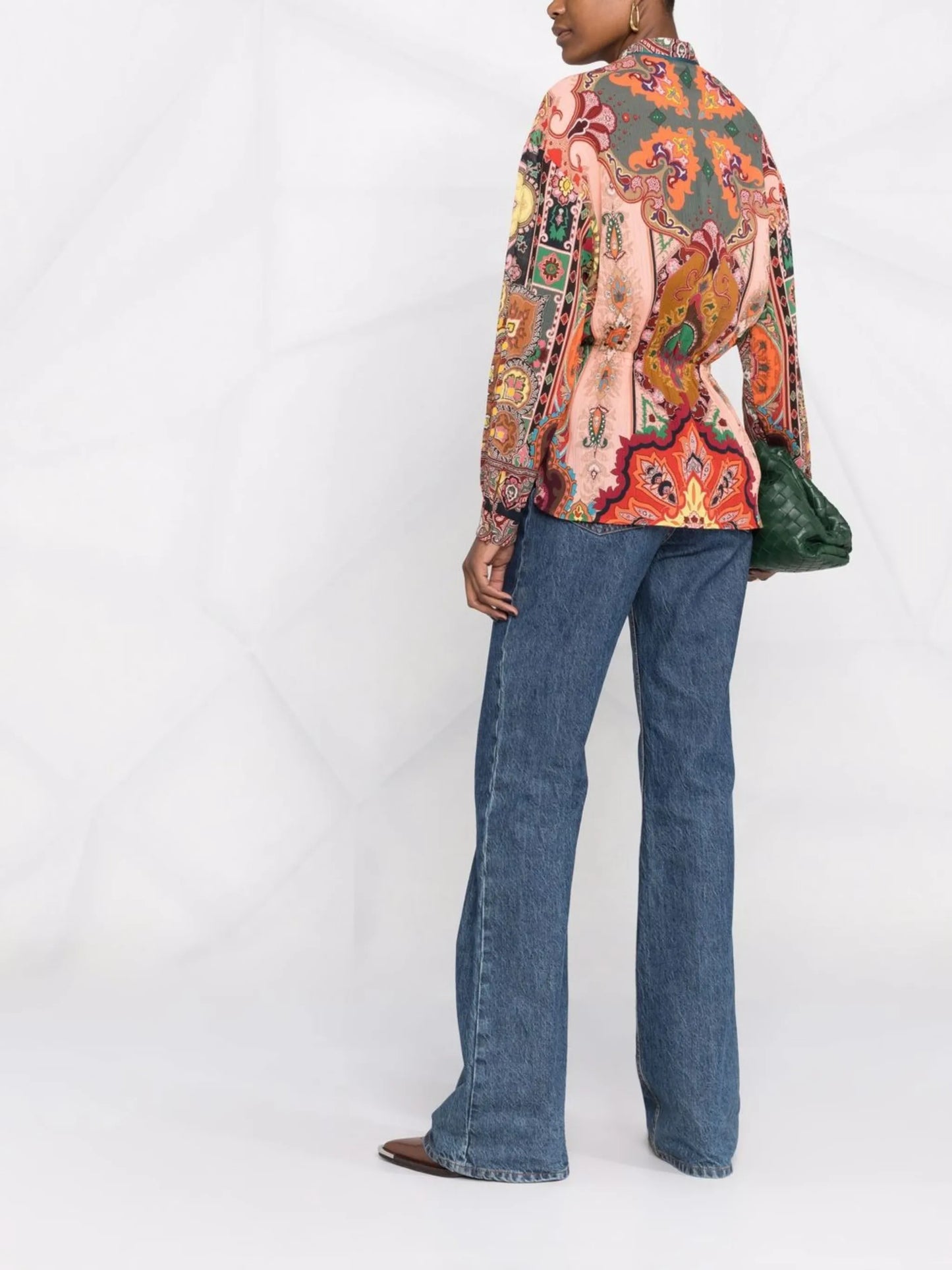 paisley-print blouse
