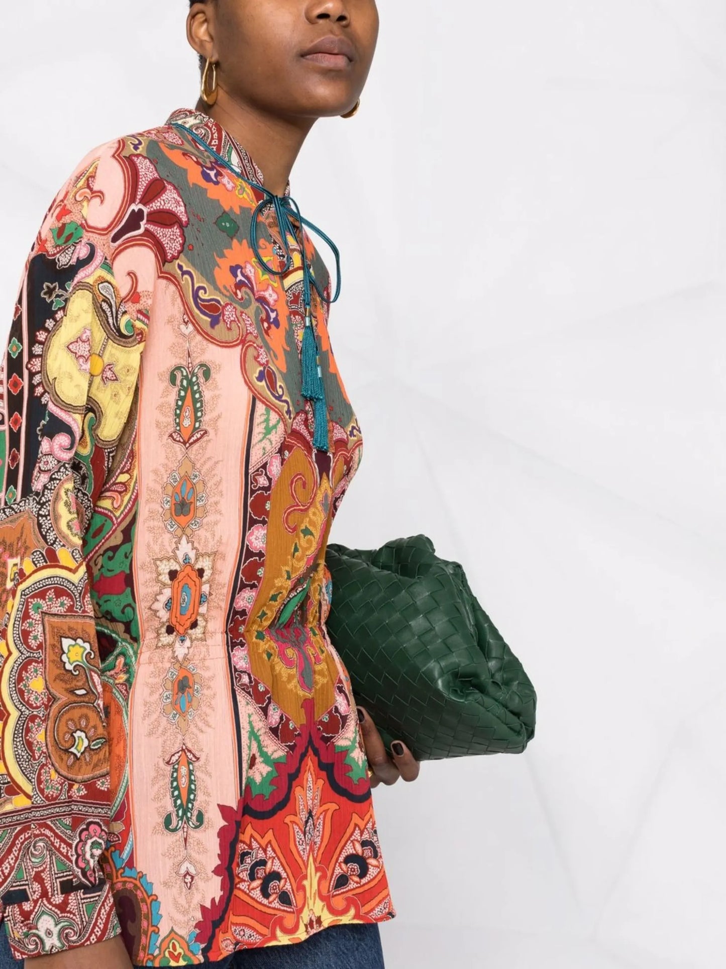 paisley-print blouse