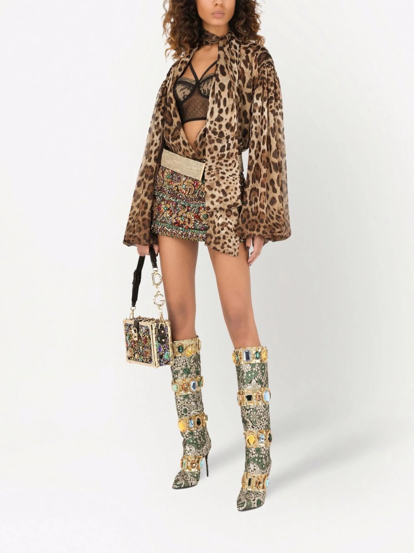 Jacquard Dolce Box top-handle bag