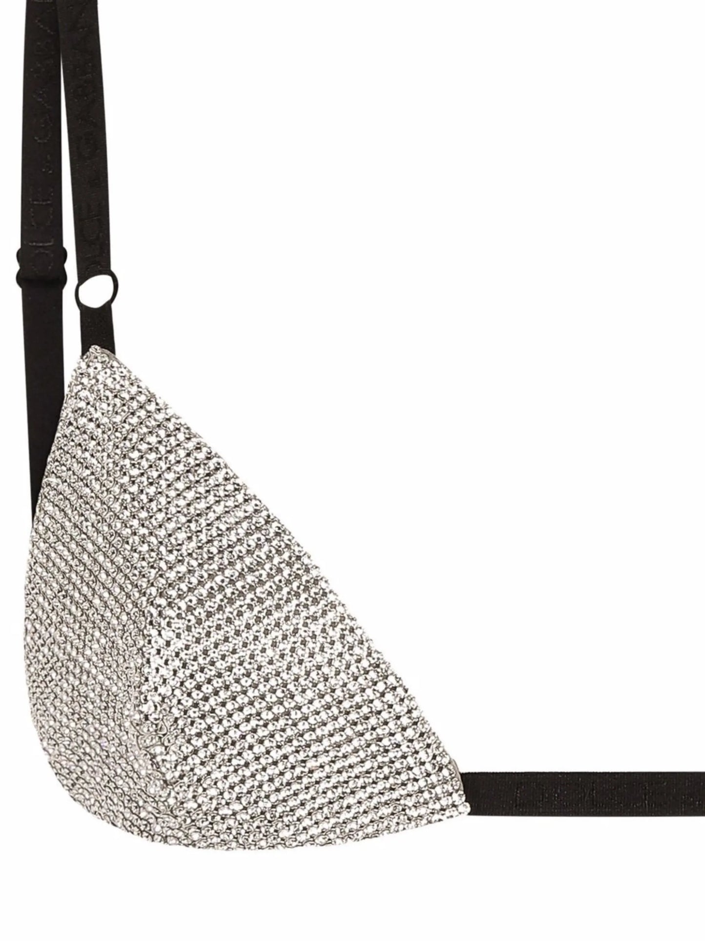 crystal mesh triangle bra