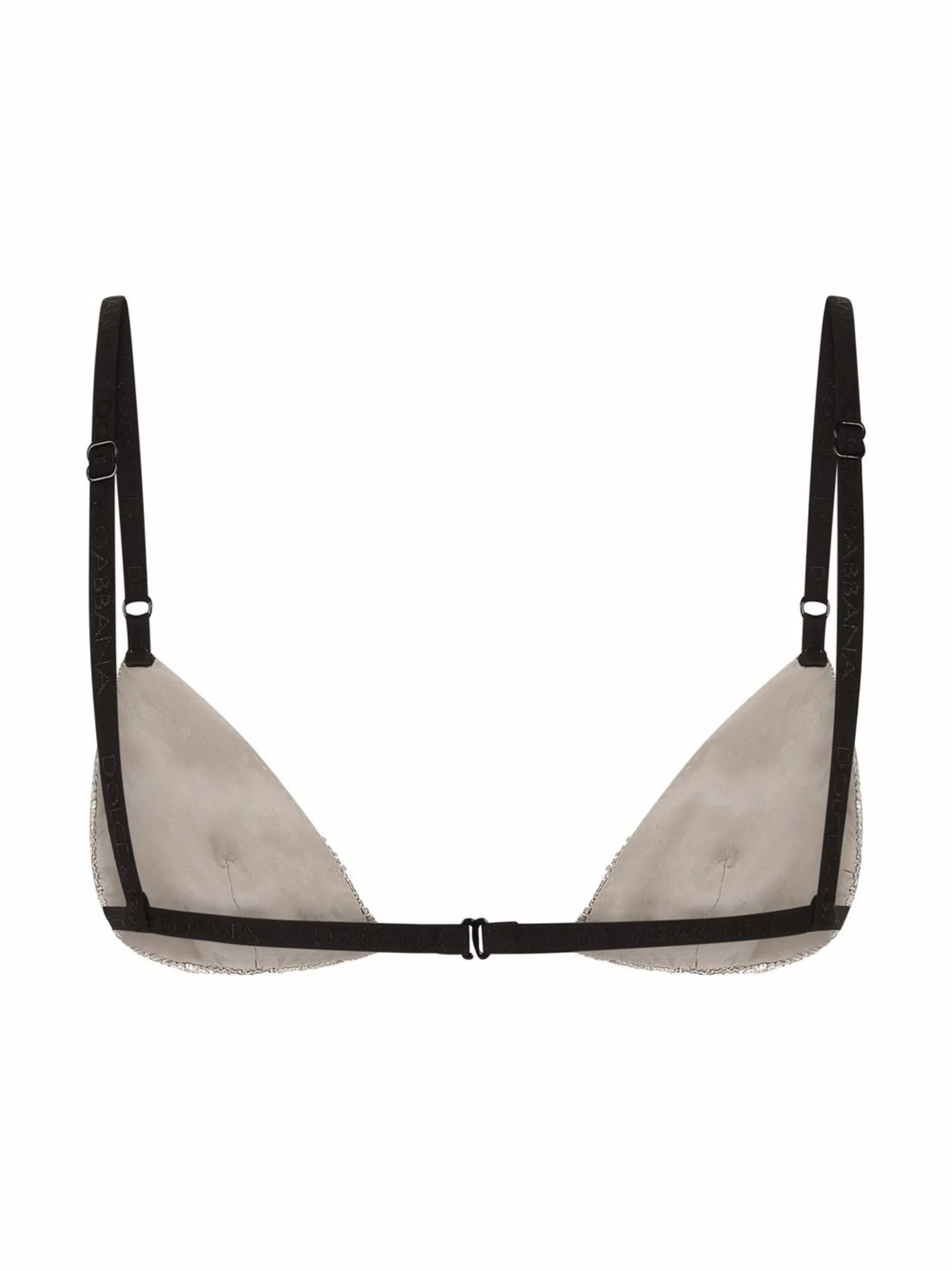 crystal mesh triangle bra