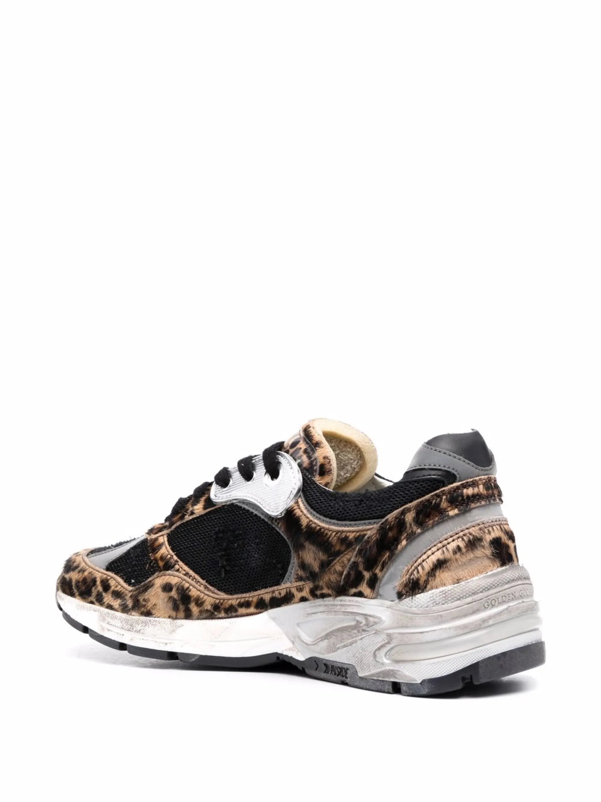 Running Sole leopard-patterned sneakers