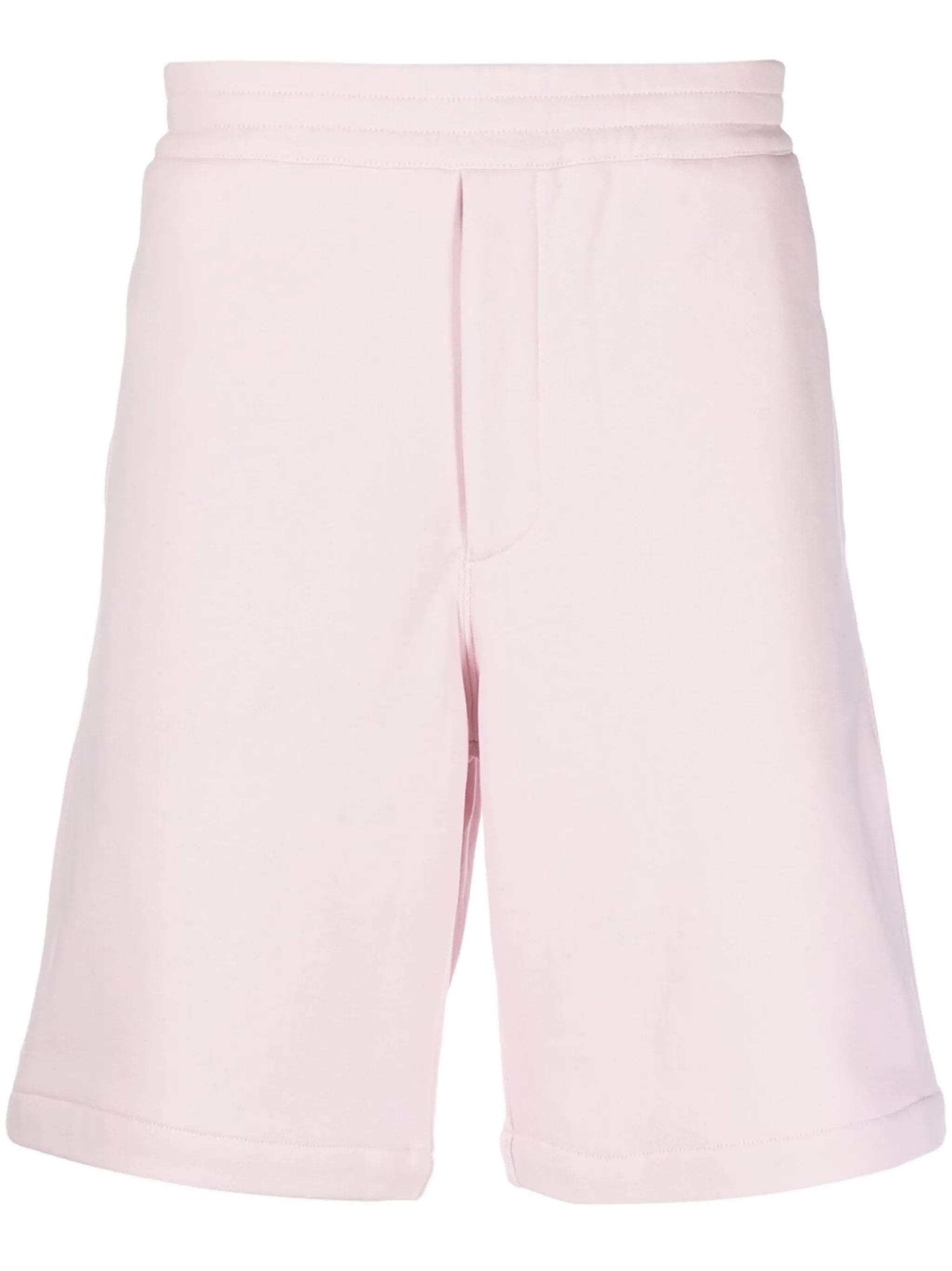 side-stripe cotton track shorts