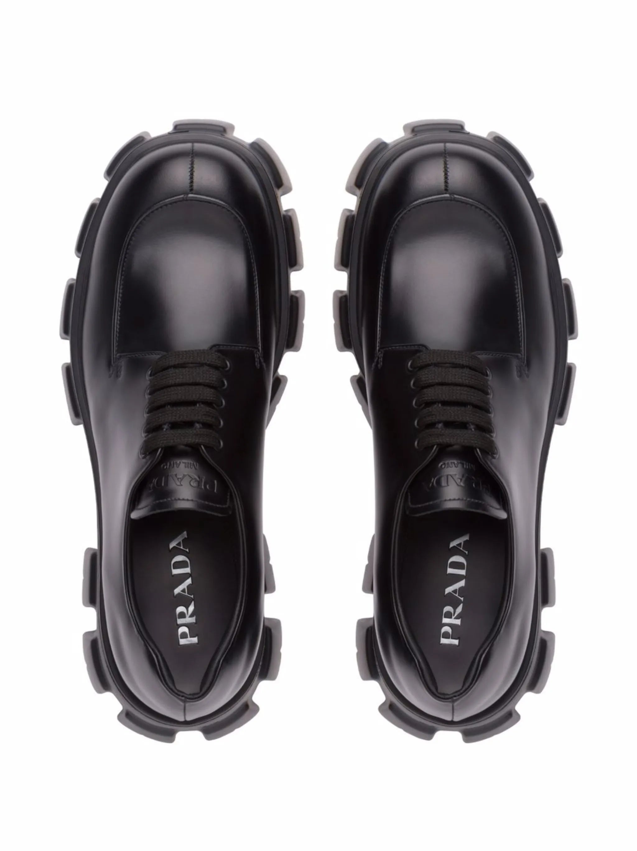 Monolith brushed leather lace-up shoes